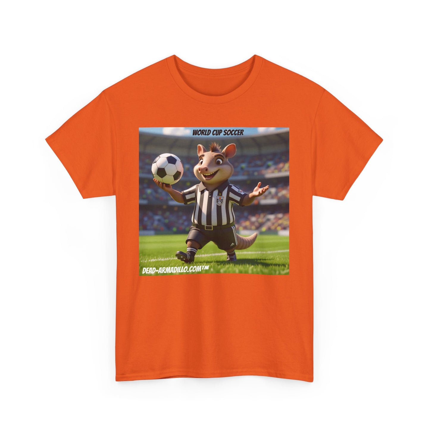 World Cup Soccer Graphic Tee | Referee | Custom made by  Dead-Armadillo.com™ | Unisex Cotton T-Shirt | Sports Fans | Casual Wear | Gift for Soccer Lovers | Fun Sports Apparel"
