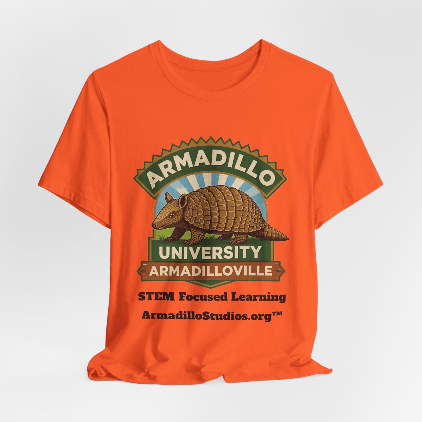 Armadillo University Classic Tee | Premium Bella+Canvas 3001 | ArmadilloStudios.org™