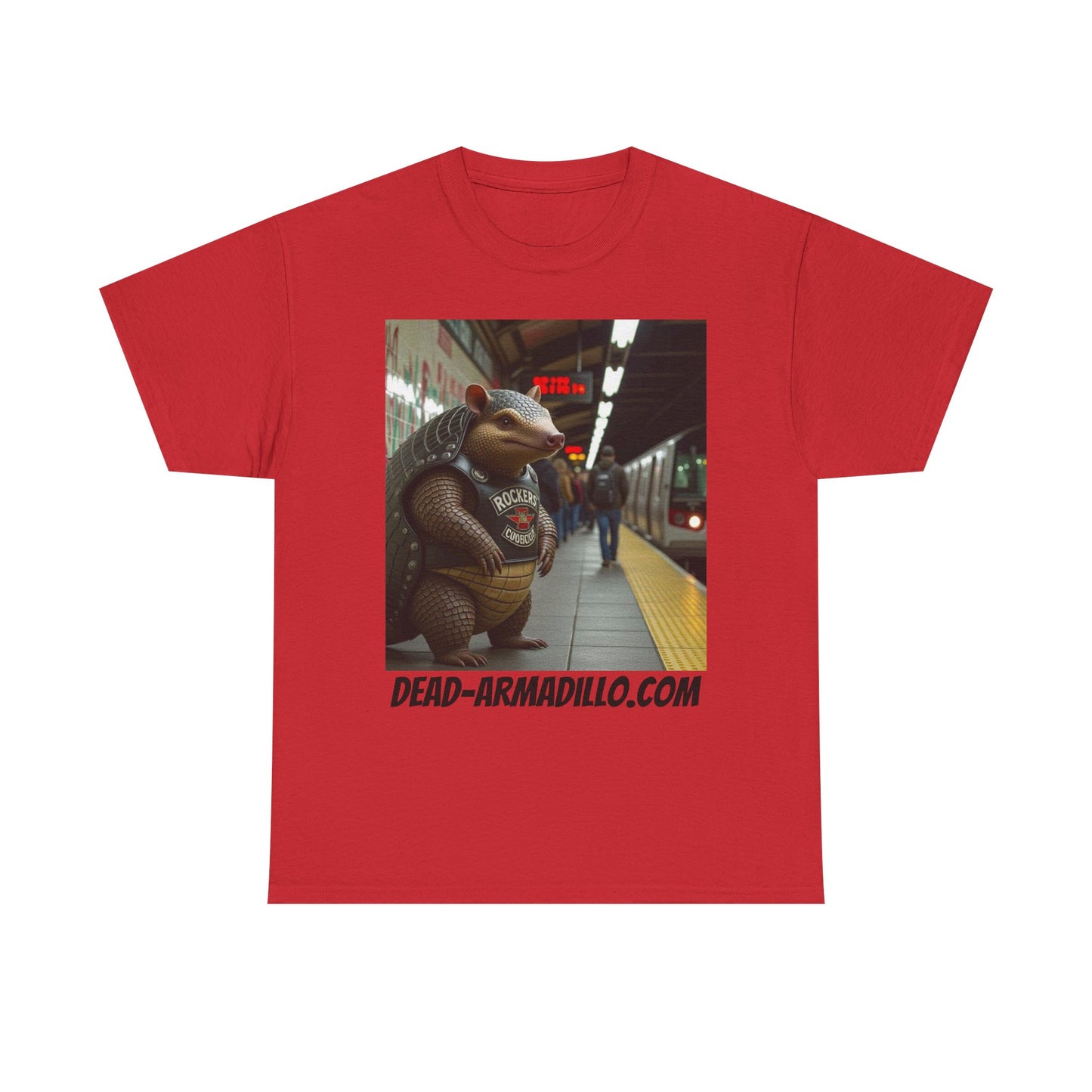 Graphic Tee | Armadillo Riding NYC Subway -| I Love New York | Quirky & Whimsical themed custom tees