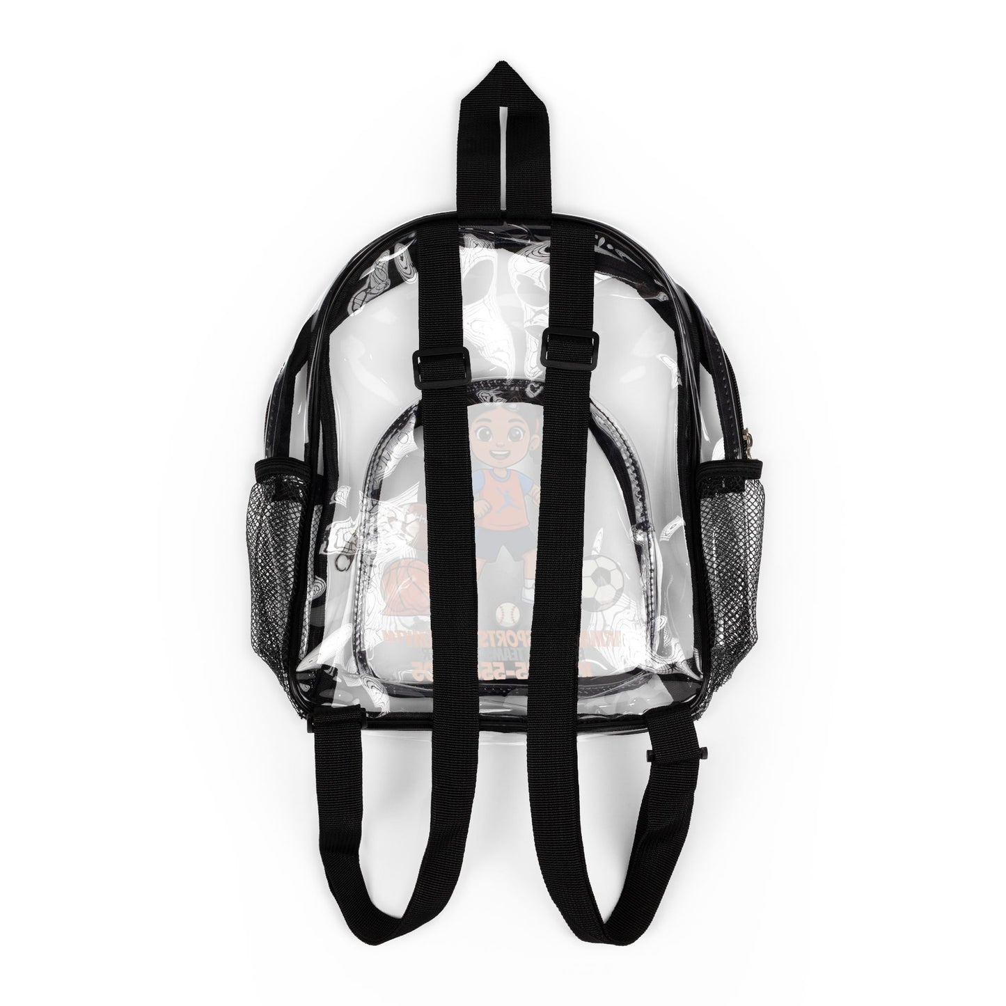 Clear Stadium Backpack | Kids Sports Mascot | Clear School Backpack