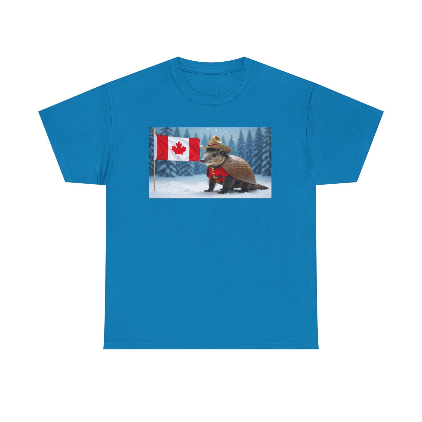 Armadillo Canadian Flag Tee | Funny Animal Shirt | Unisex Graphic Tee | Canada Day Gift