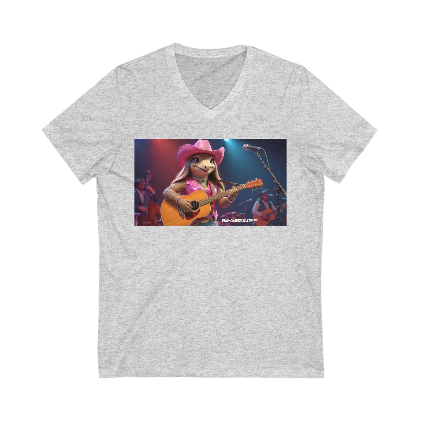 Fun Country Music V-Neck Tee | Cute Graphic T-Shirt | Cowboy Karma Tribute Tee | Gifts for Music Lovers | Concert Wear | Casual Summer Top