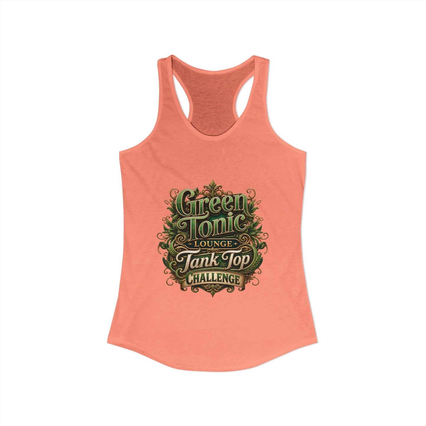 Women's 2-Sided Green Tonic Lounge | Racerback Tank |Dead-Armadillo™