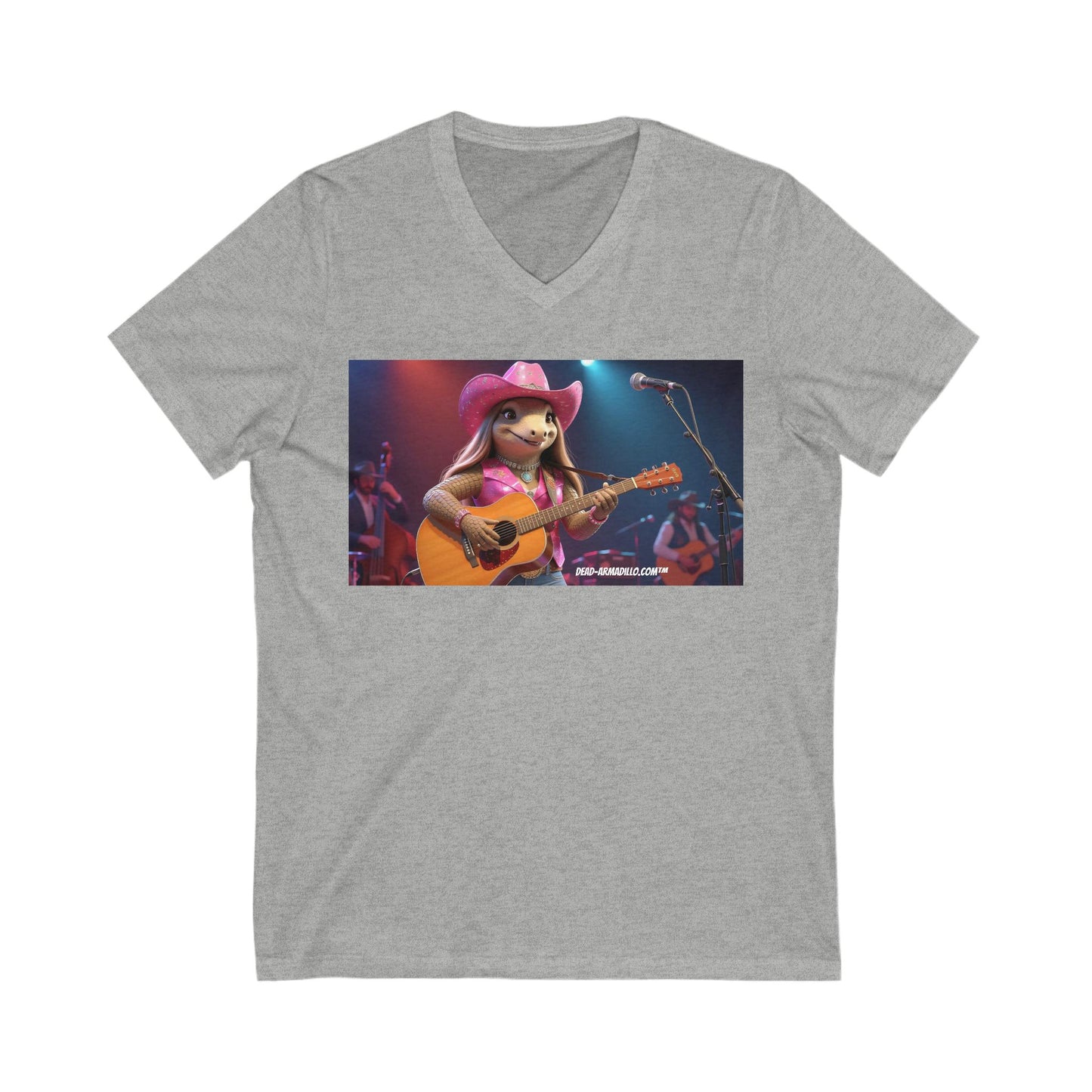 Fun Country Music V-Neck Tee | Cute Graphic T-Shirt | Cowboy Karma Tribute Tee | Gifts for Music Lovers | Concert Wear | Casual Summer Top