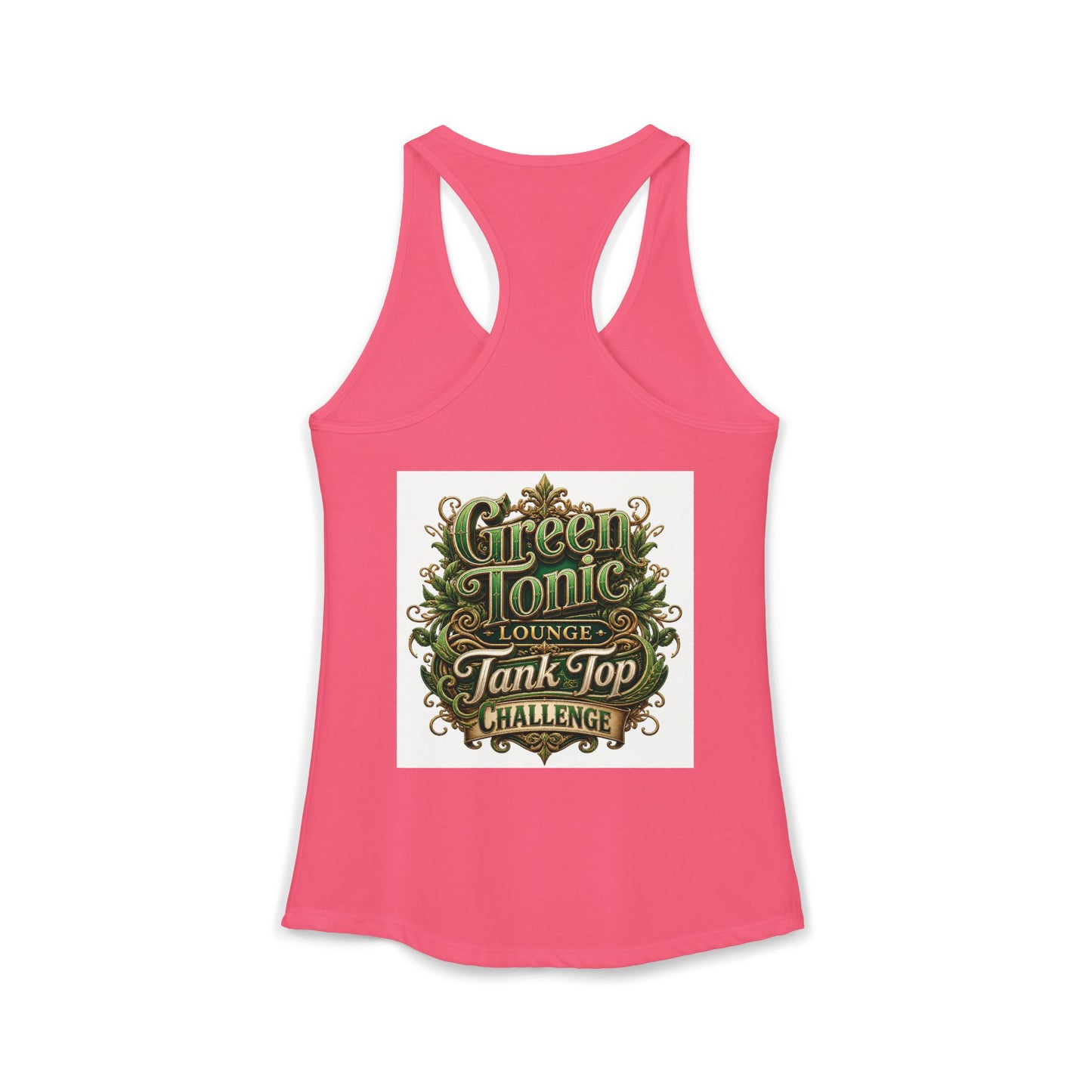Women's 2-Sided Green Tonic Lounge | Racerback Tank |Dead-Armadillo™
