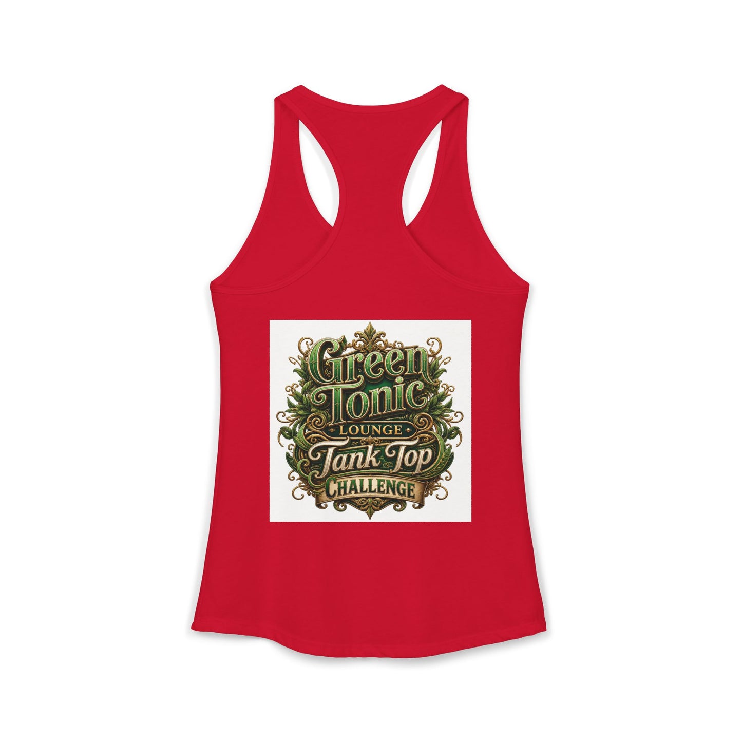 Women's 2-Sided Green Tonic Lounge | Racerback Tank |Dead-Armadillo™