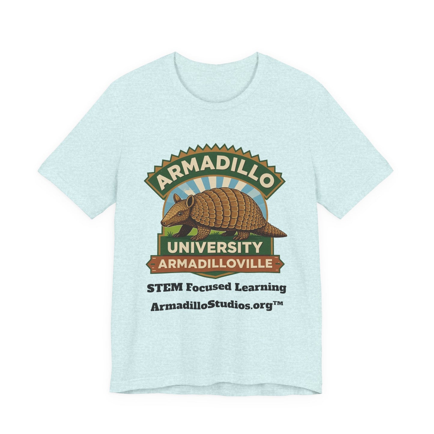 Armadillo University Classic Tee | Premium Bella+Canvas 3001 | ArmadilloStudios.org™