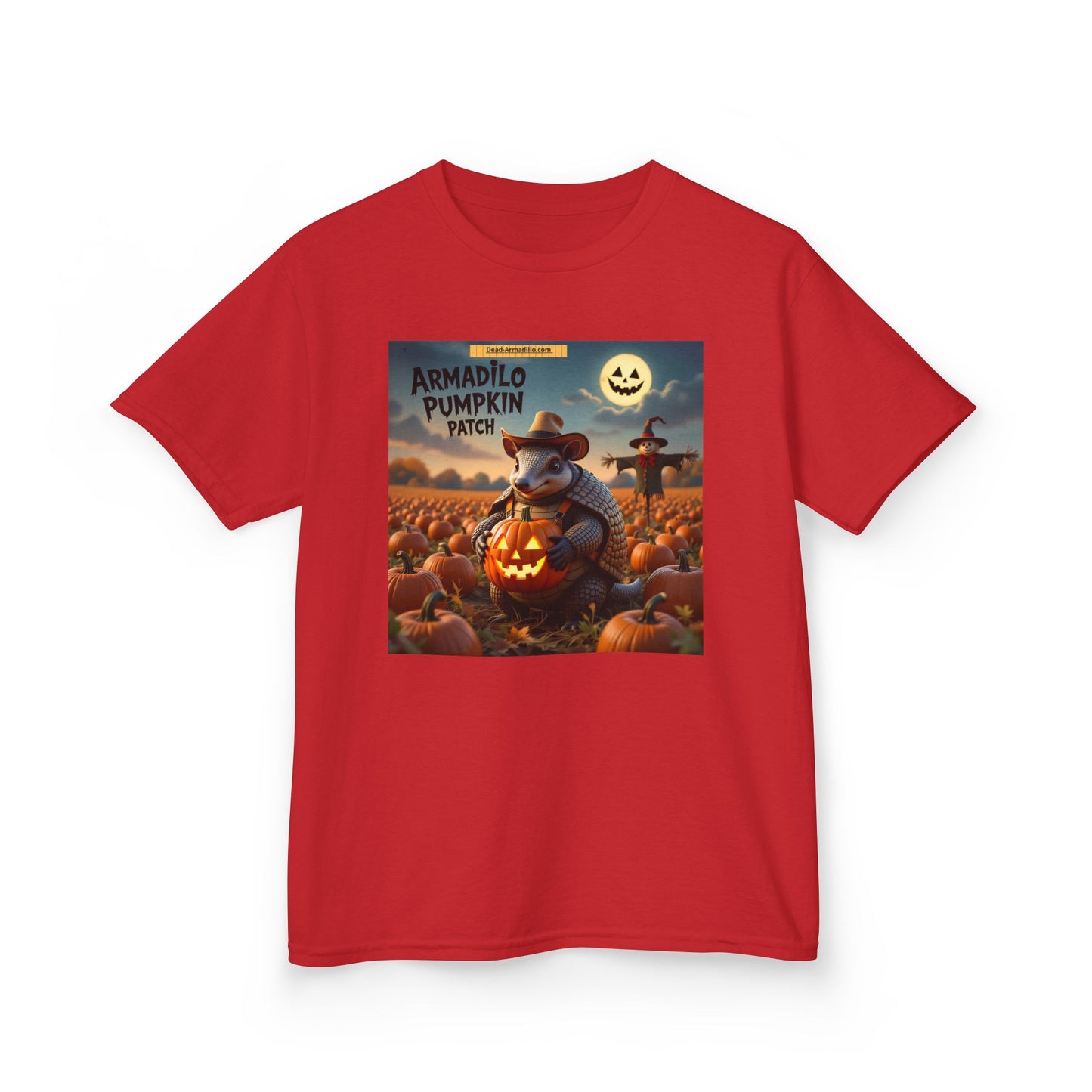 "Halloween Armadillo Pumpkin Kids Tee | Halloween Shirt | Kids Spooky Tee | Fall Clothing | Halloween Costume Shirt"