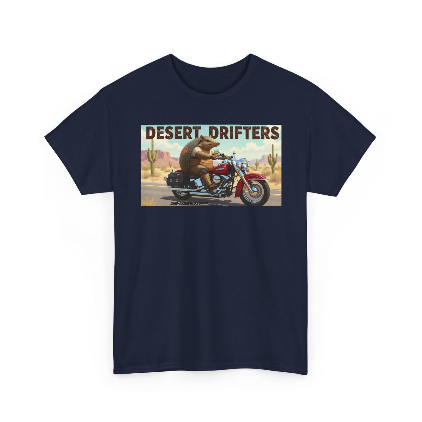 Camiseta de motociclista armadillo | Camiseta de aventura motera | Dead-Armadillo.com