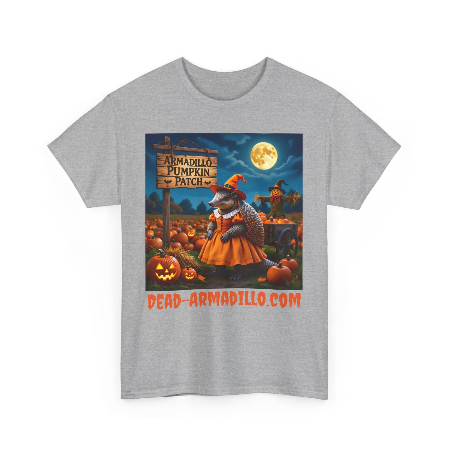 Halloween Armadillo Tee | Women's | Quirky Fall Season Shirt | Unisex Heavy Cotton Tee | Adult Sizes