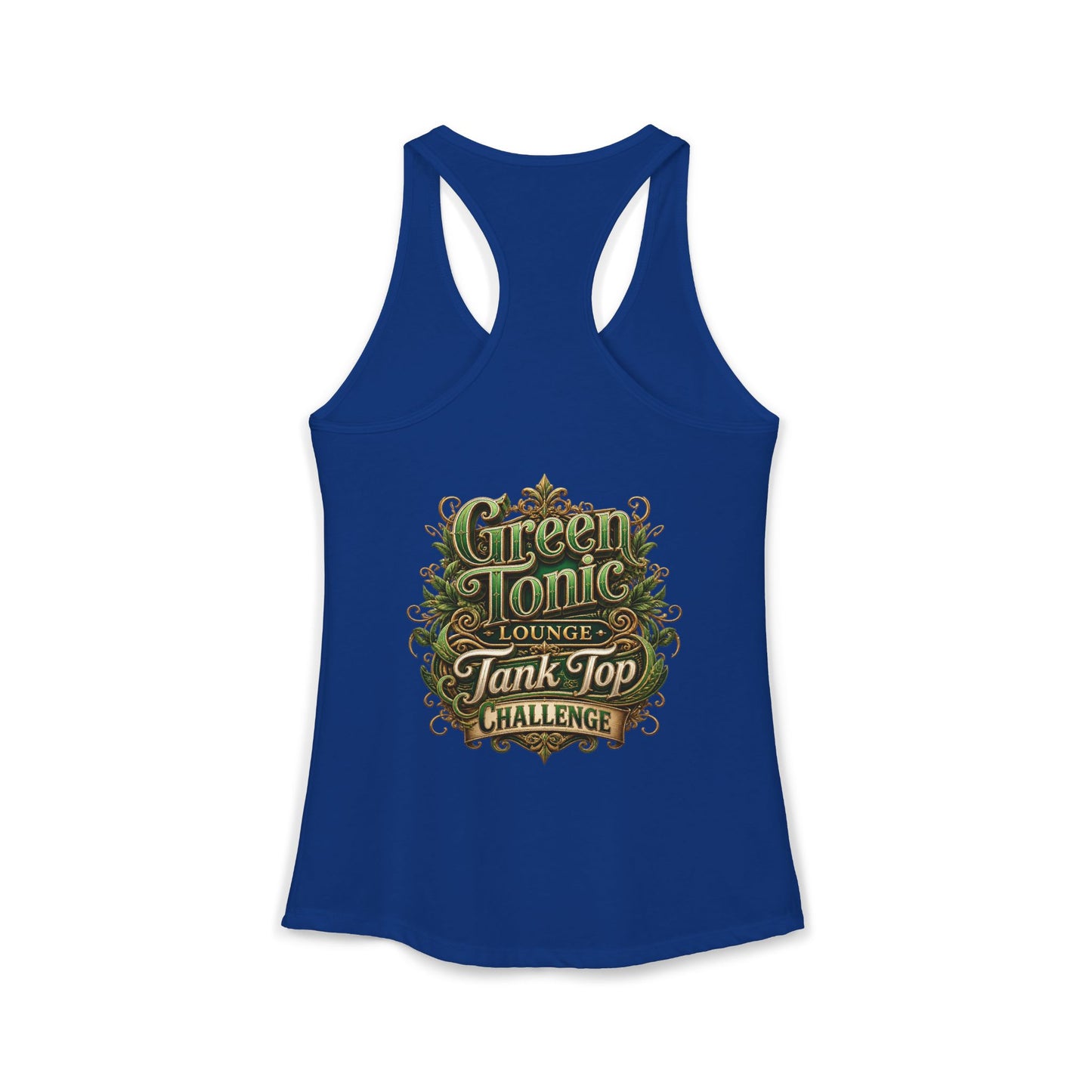 Women's 1-Sided Green Tonic Lounge | Racerback Tank | Dead-Armadillo™