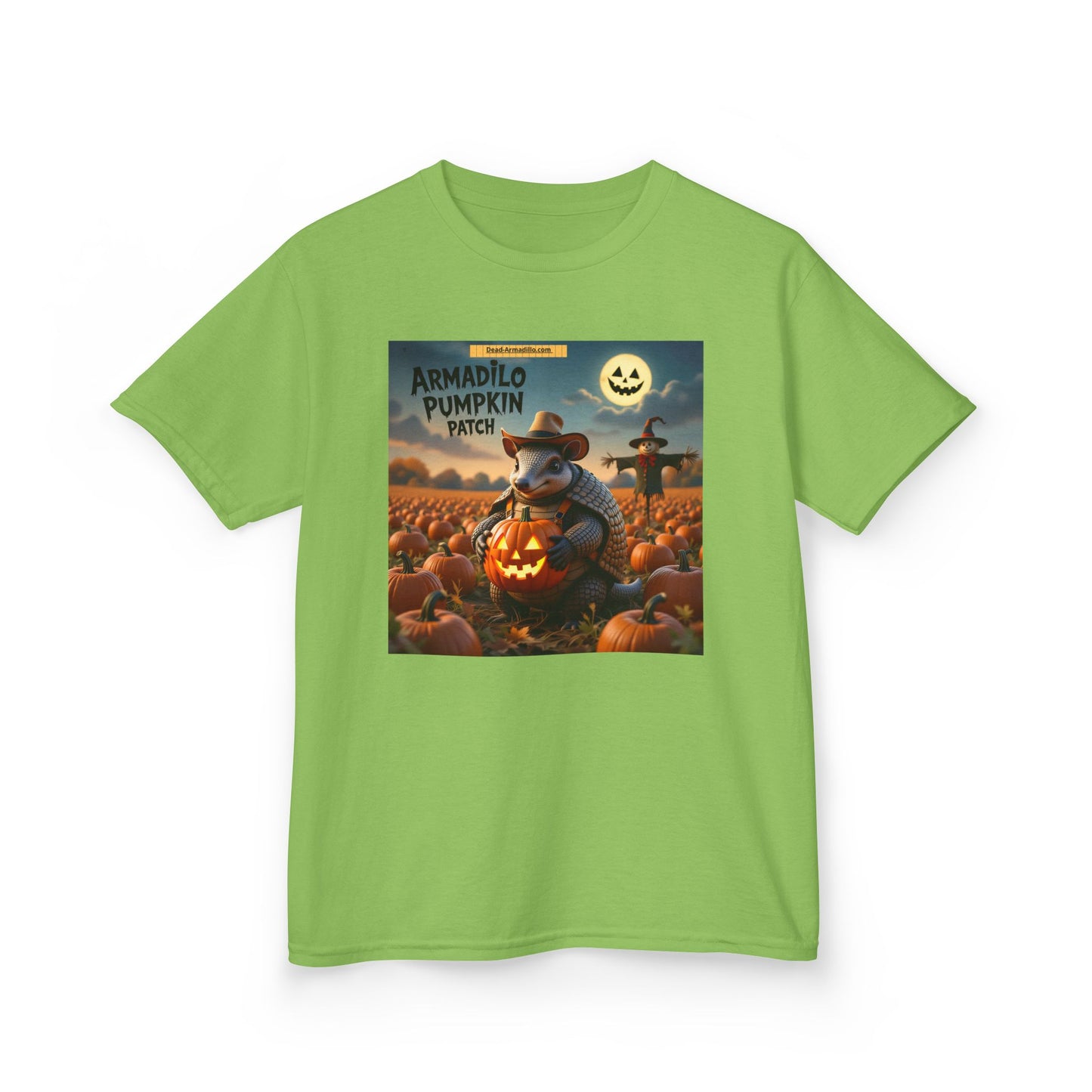 "Halloween Armadillo Pumpkin Kids Tee | Halloween Shirt | Kids Spooky Tee | Fall Clothing | Halloween Costume Shirt"