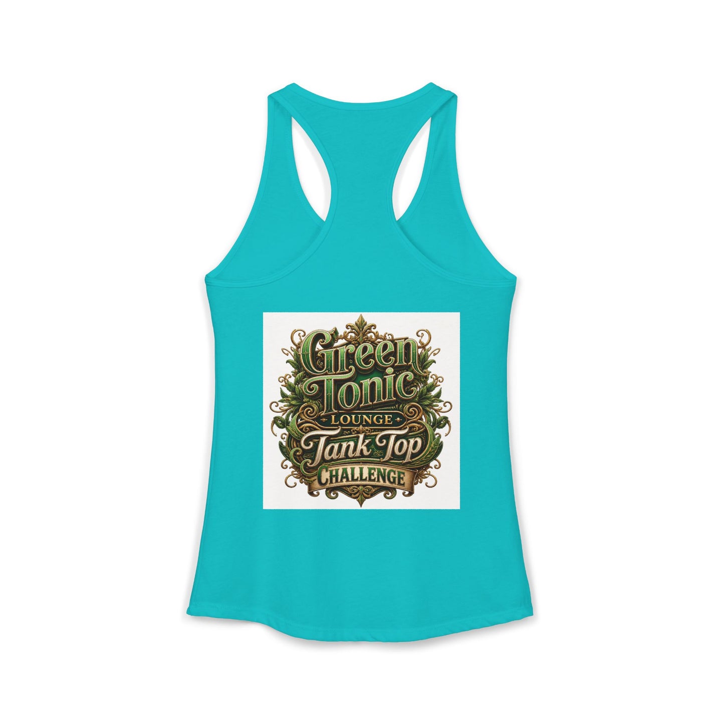 Women's 2-Sided Green Tonic Lounge | Racerback Tank |Dead-Armadillo™