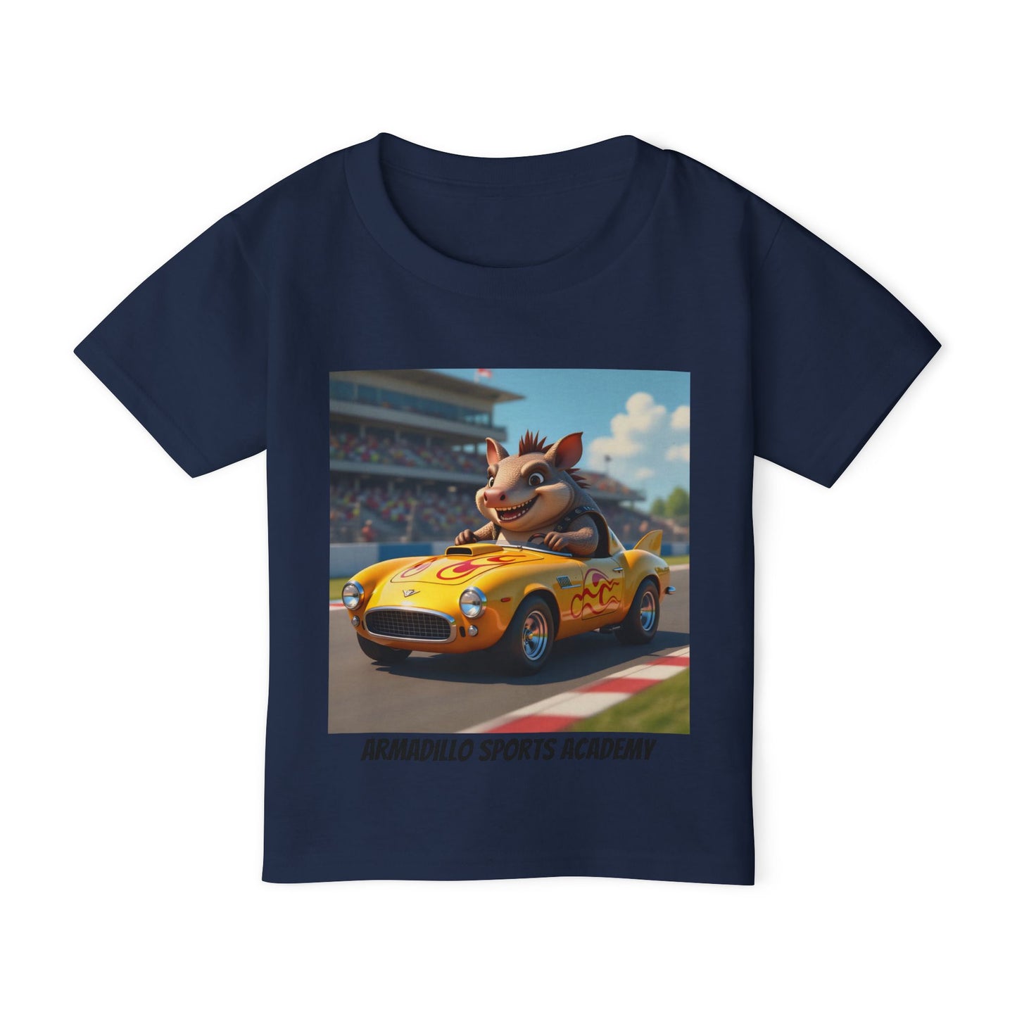 Toddler T-Shirt — Armadillo Sports Academy | Race Car Sprite Graphic