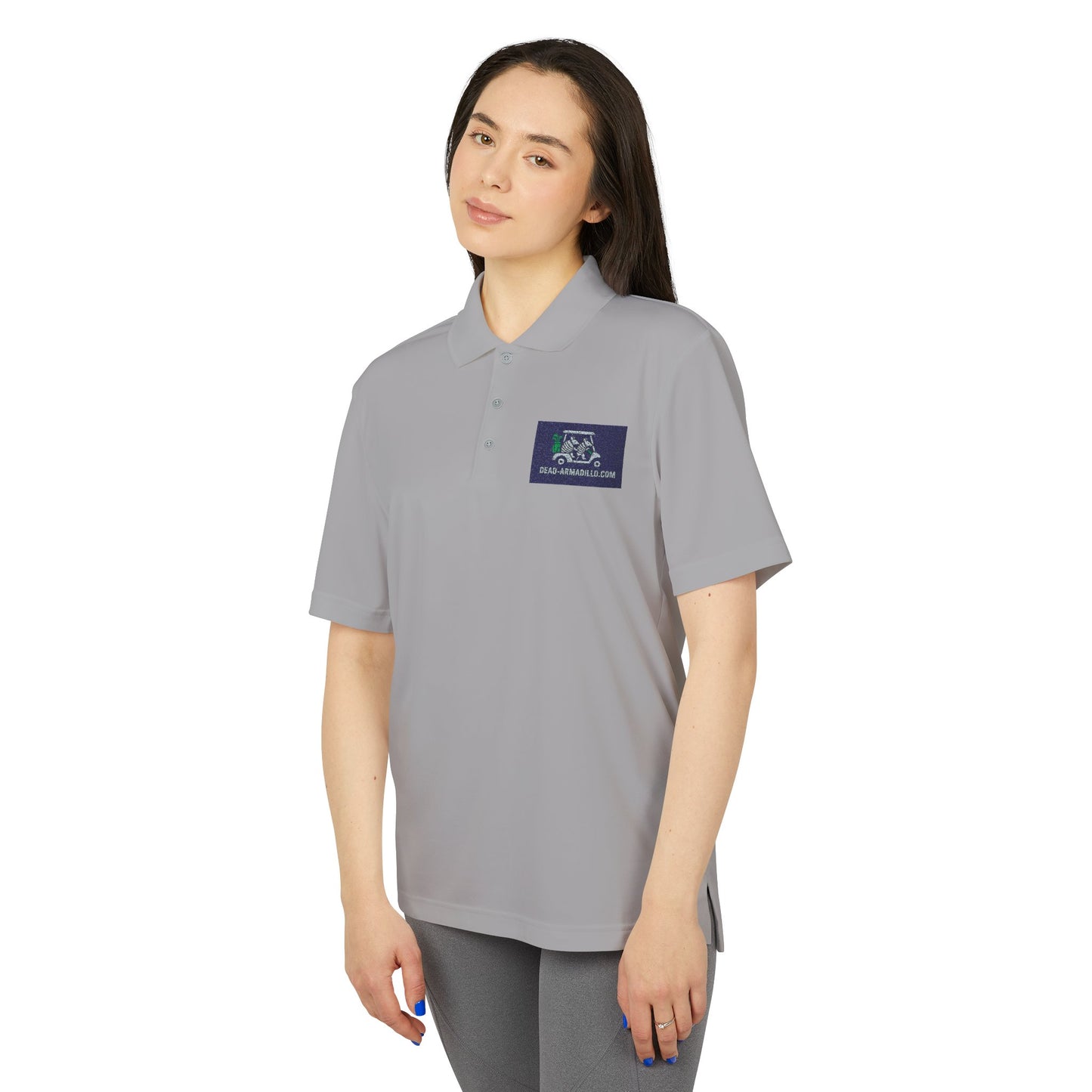 Polo Shirt - Armadillo Themed | Custom Embroidered Adidas | Unisex Golf Polo |