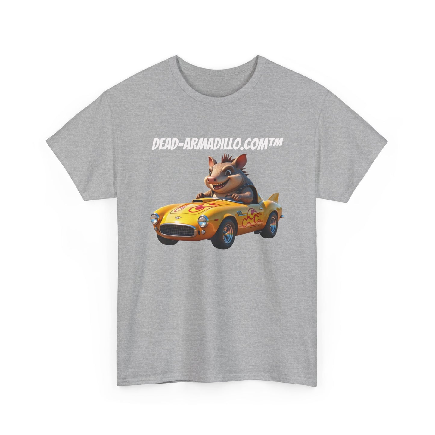 Dead-Armadillo.com | Car Racing Team | 2 Sided Tee Shirt | in White Font