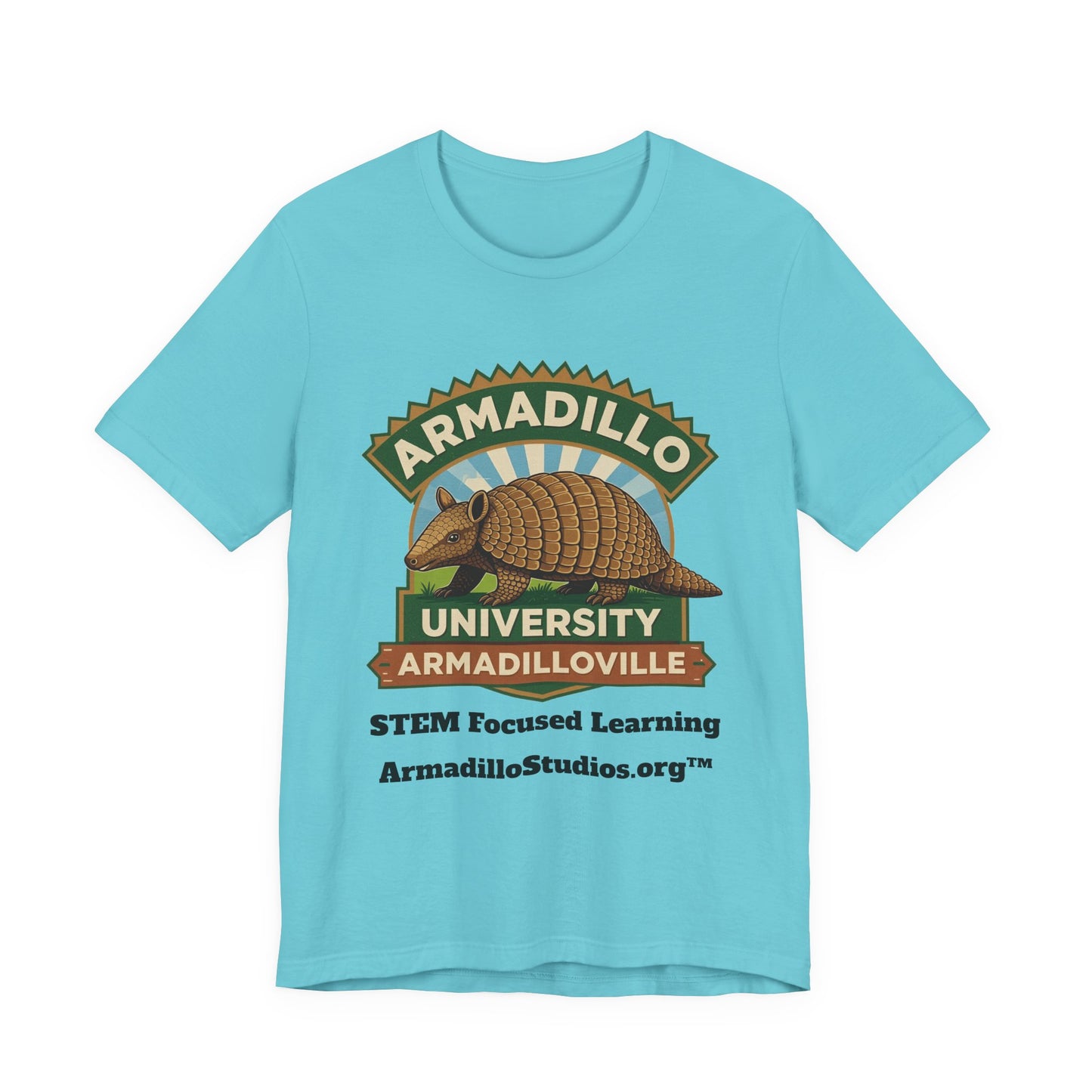 Armadillo University Classic Tee | Premium Bella+Canvas 3001 | ArmadilloStudios.org™