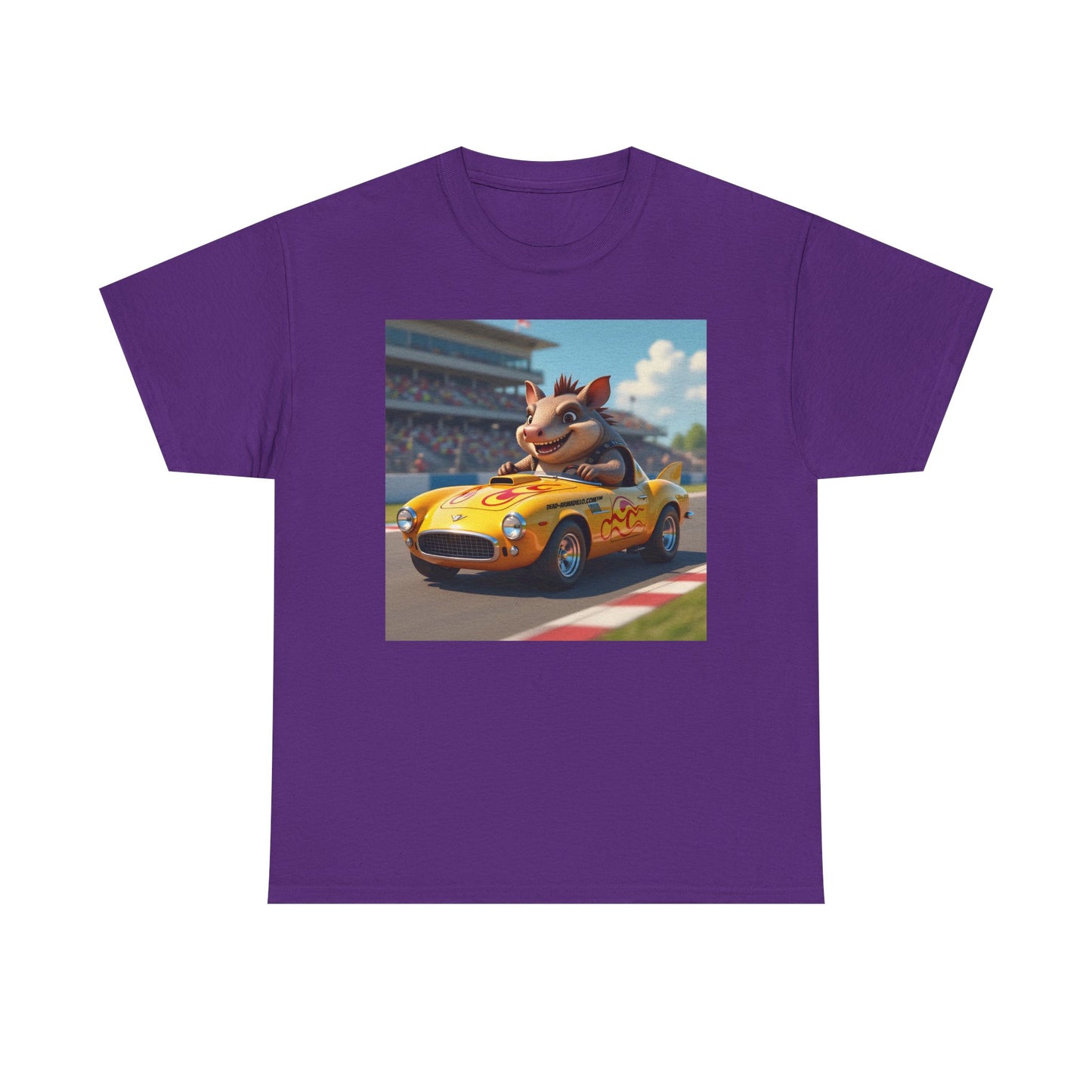  Dead-Armadillo.com™ | On the Race Track | Unique Race Day Apparel | Funny Graphic | Cotton Shirt for Car Lovers