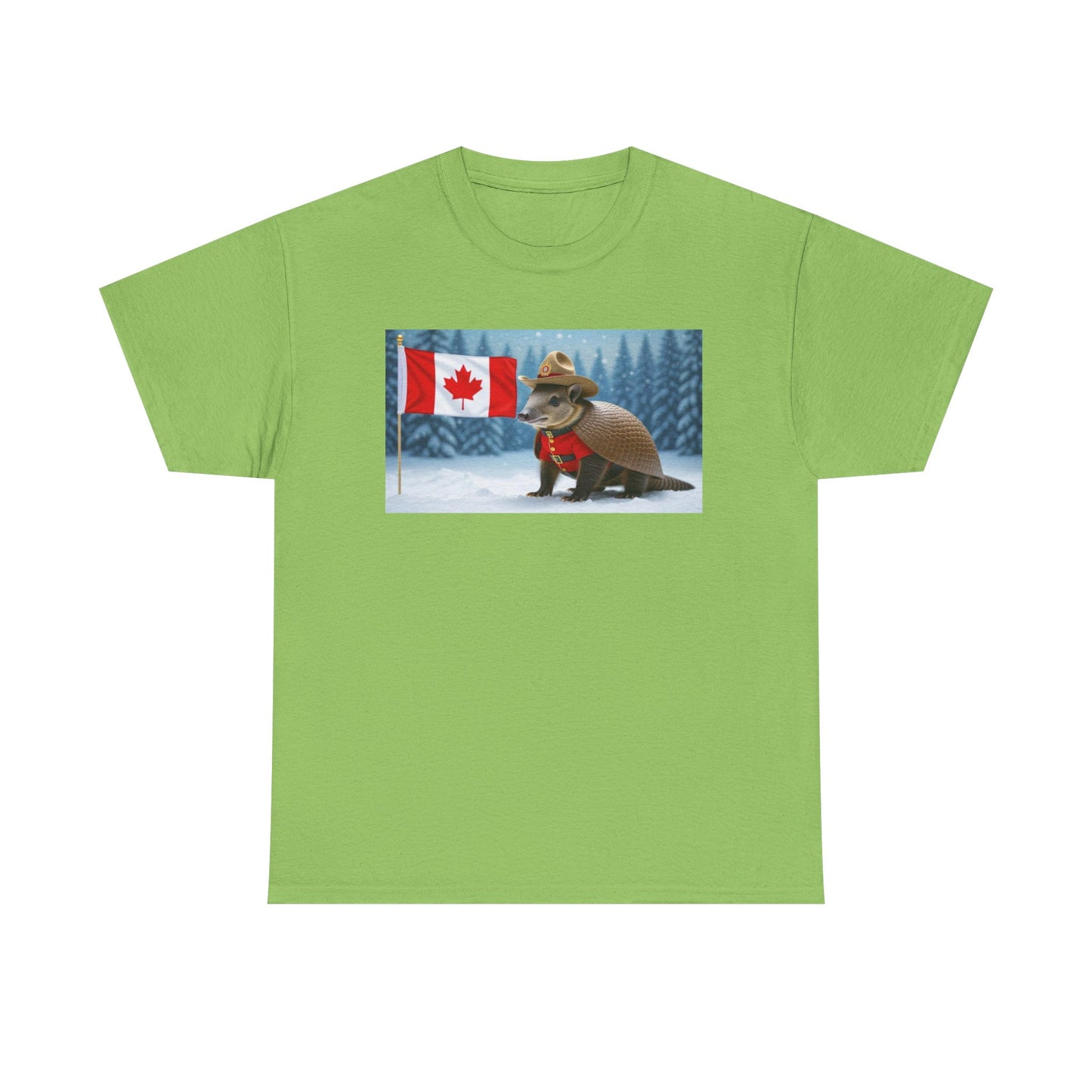 Armadillo Canadian Flag Tee | Funny Animal Shirt | Unisex Graphic Tee | Canada Day Gift