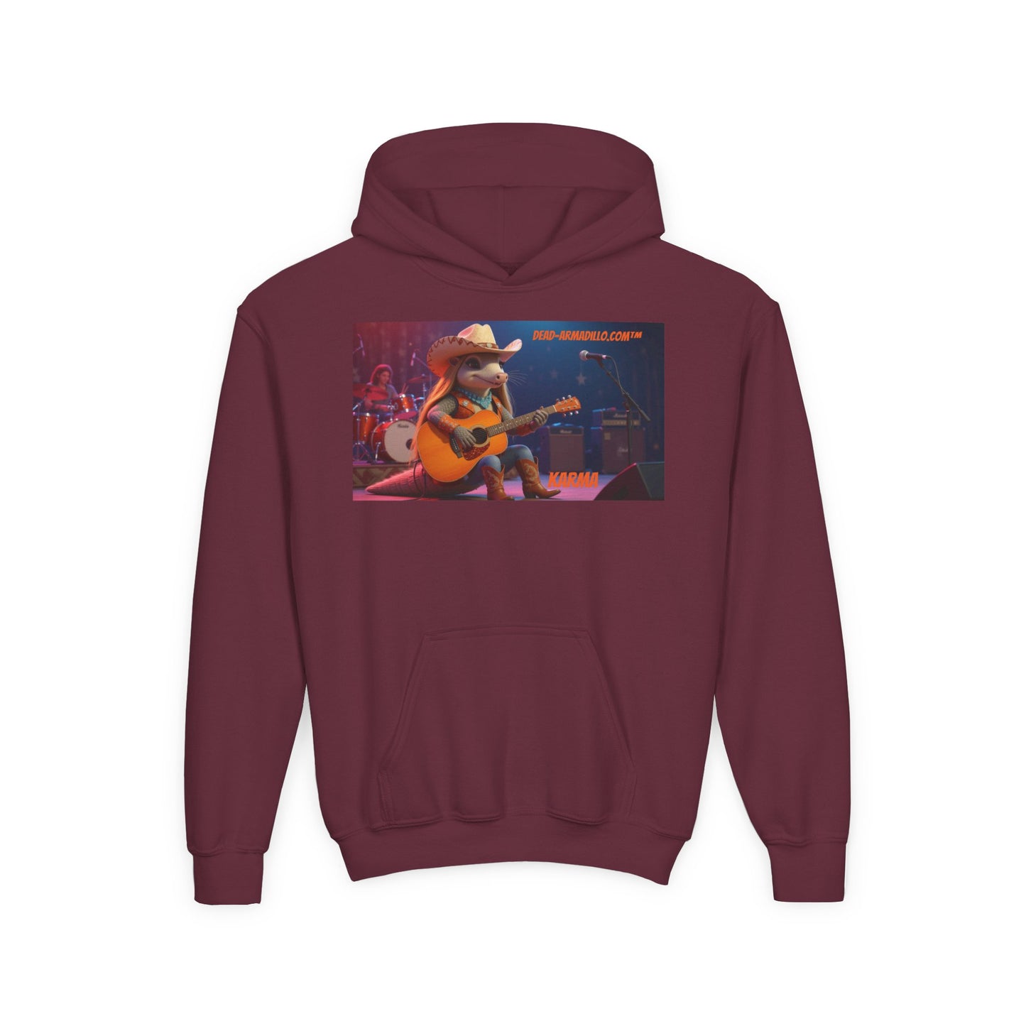 Sudadera con capucha de polar personalizada | creada por Dead-Armadillo.com™ | Unisex, peso medio | Talla infantil | Sudadera con capucha de polar suave