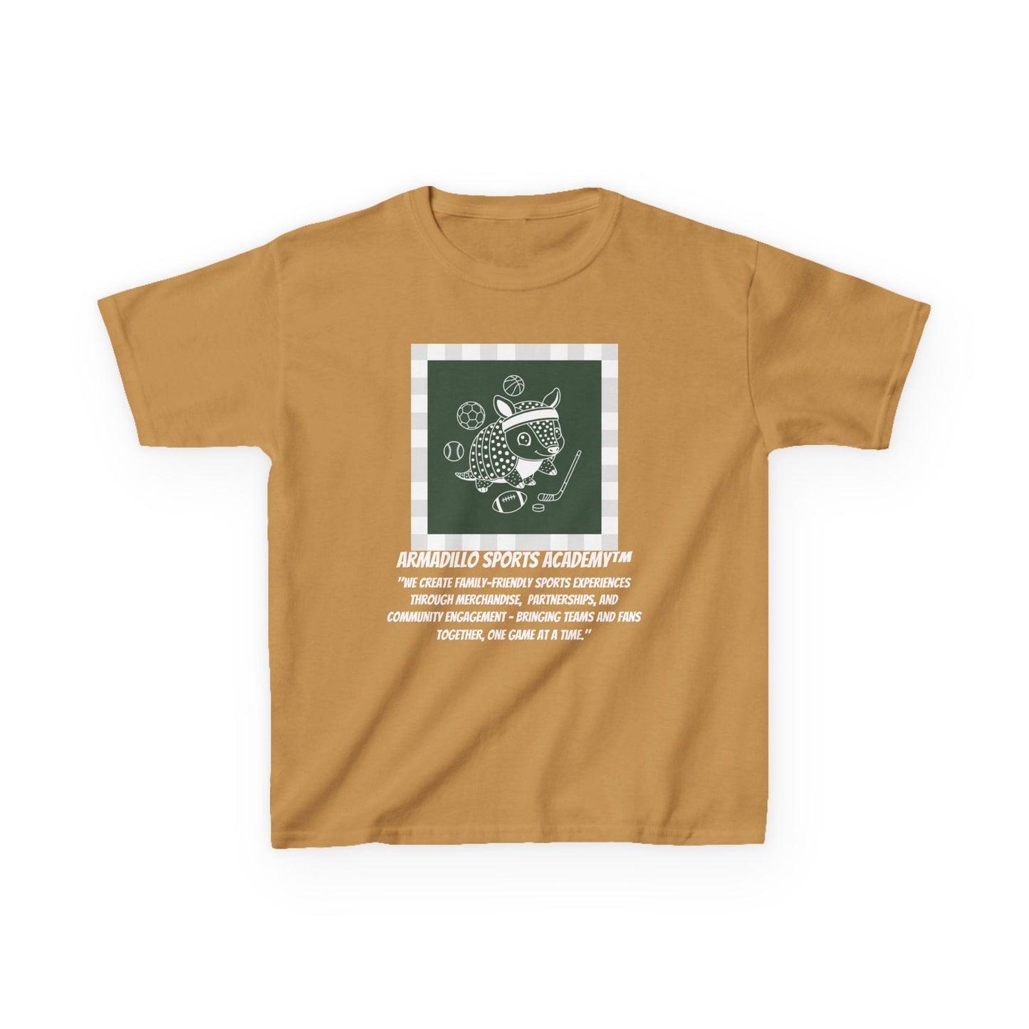 Kids Tee | Armadillo Sports Academy | Youth T-Shirt | Learn your Sport