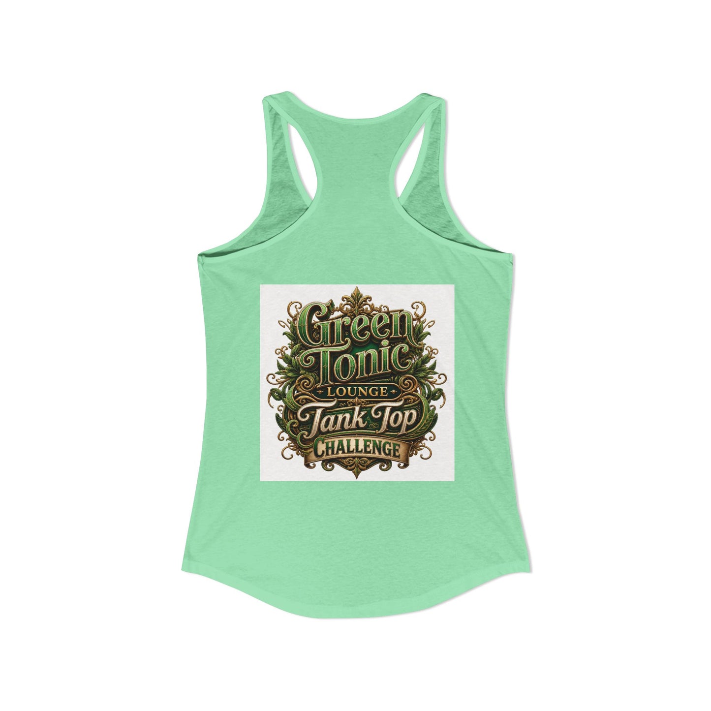Women's 2-Sided Green Tonic Lounge | Racerback Tank |Dead-Armadillo™