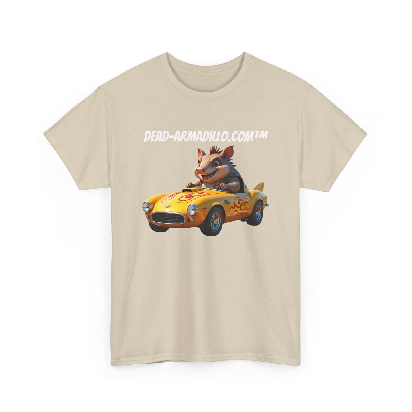 Dead-Armadillo.com | Car Racing Team | 2 Sided Tee Shirt | in White Font