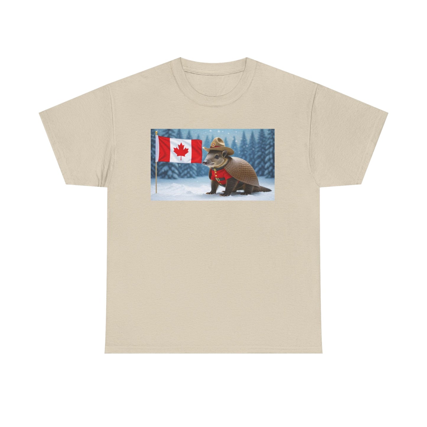 Armadillo Canadian Flag Tee | Funny Animal Shirt | Unisex Graphic Tee | Canada Day Gift