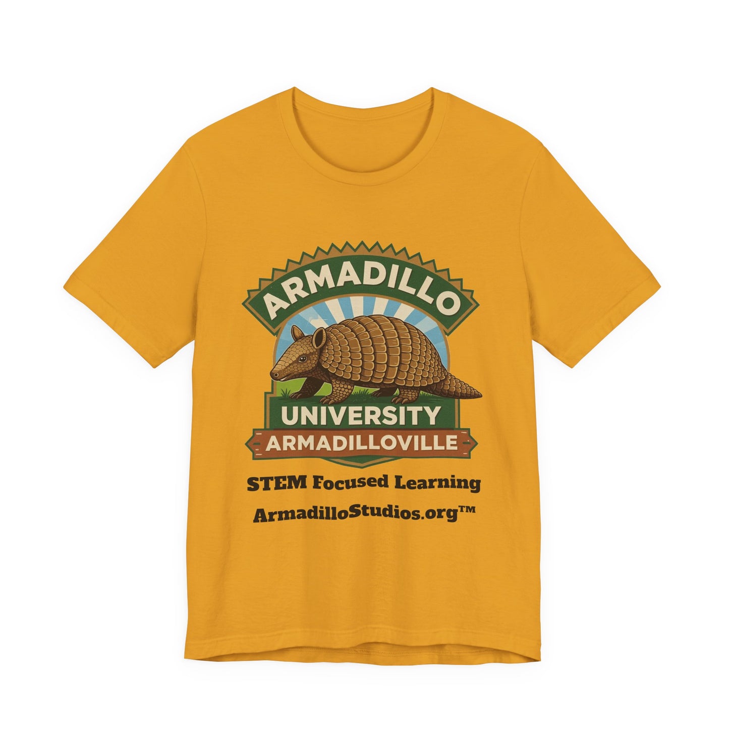 Armadillo University Classic Tee | Premium Bella+Canvas 3001 | ArmadilloStudios.org™