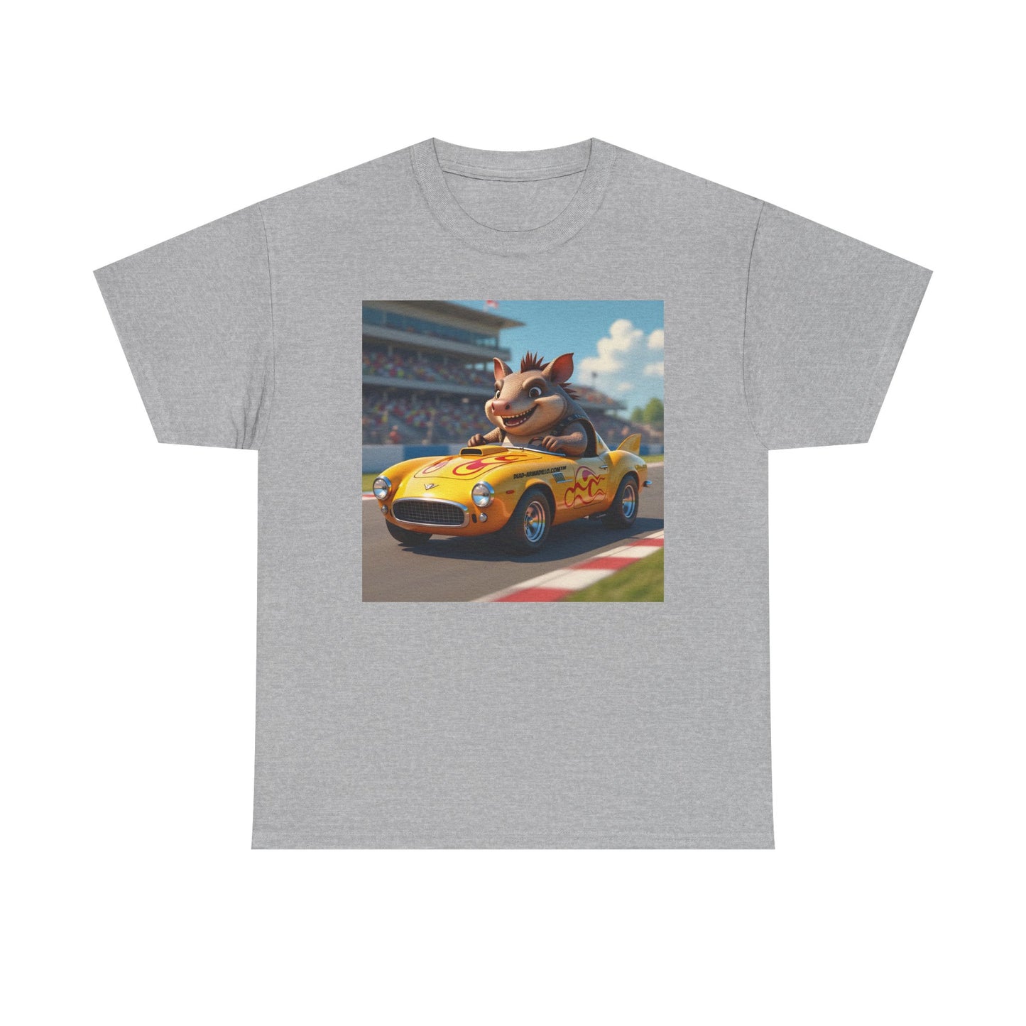  Dead-Armadillo.com™ | On the Race Track | Unique Race Day Apparel | Funny Graphic | Cotton Shirt for Car Lovers