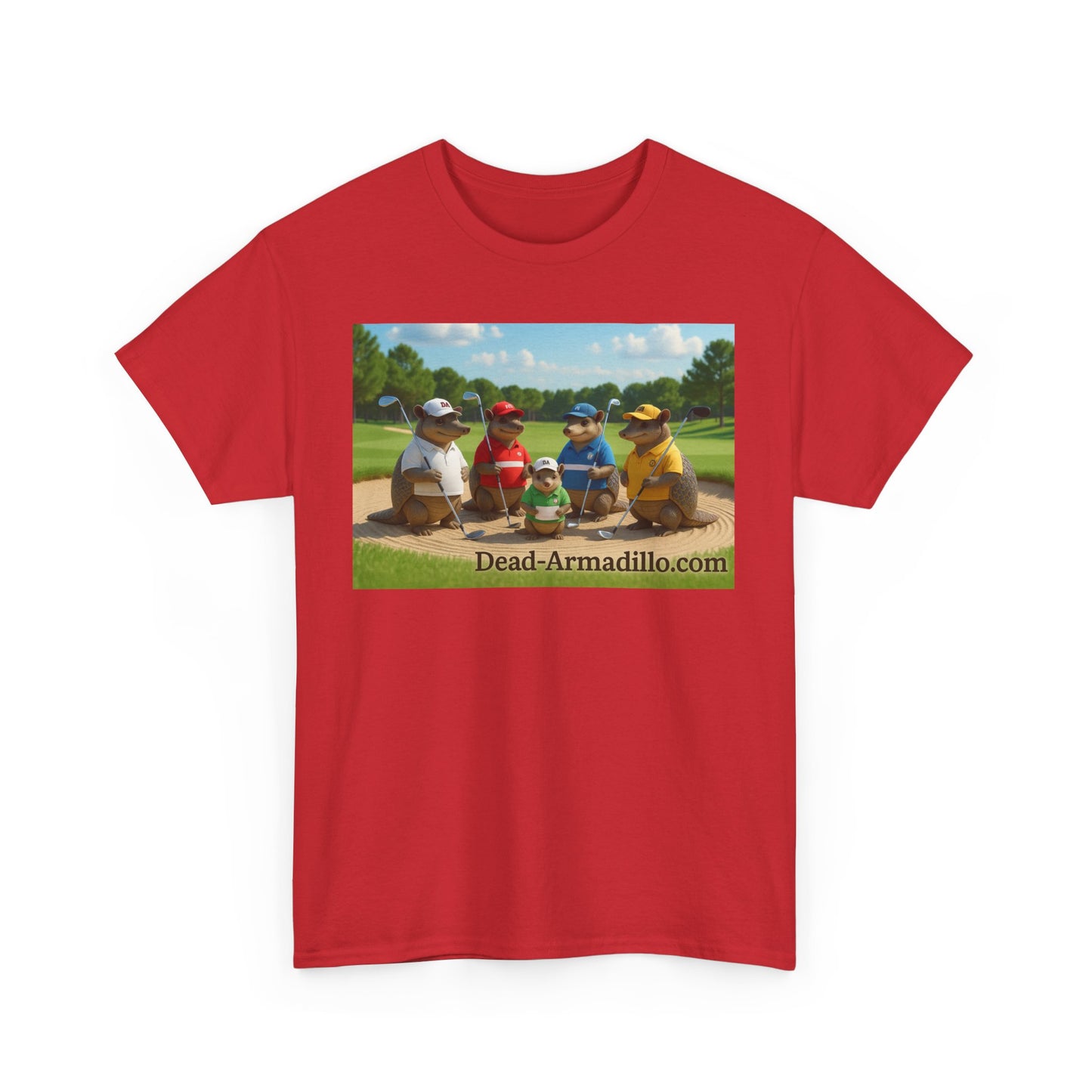 "Armadillo Golf T-Shirt | Funny Golf Gift | Great Day Group Photo Tee | Casual Wear| Birthday Celebrations | Unique Gift Idea | Graphic Tee"