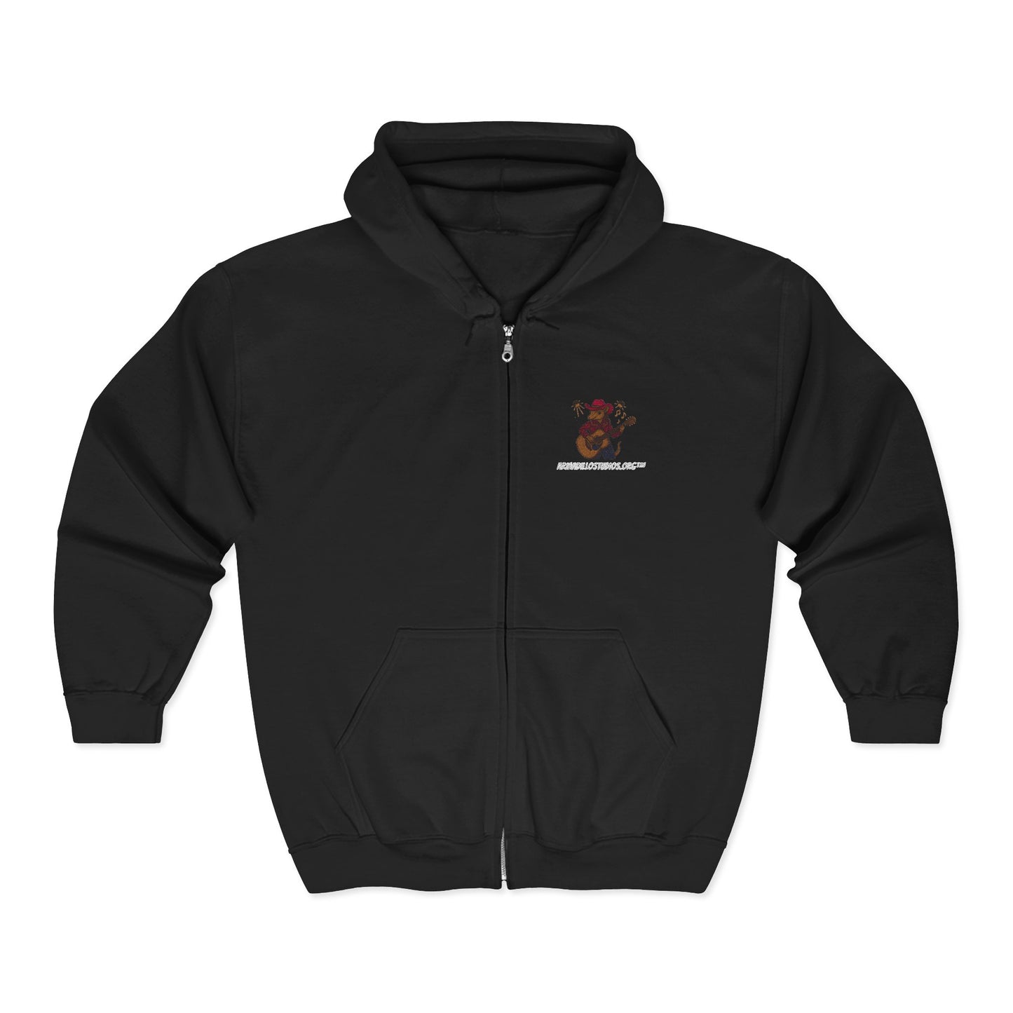 "Custom Embroidered Karma Tribute | ArmadilloStudios.org™ | Full Zip Hooded Sweatshirt for Her"