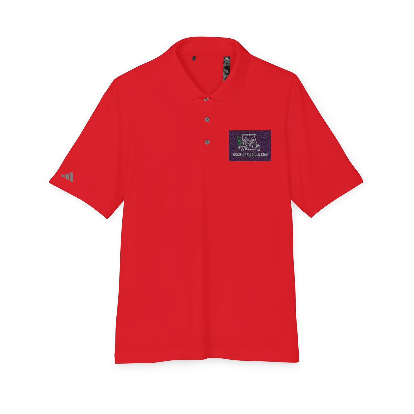 Polo Shirt - Armadillo Themed | Custom Embroidered Adidas | Unisex Golf Polo |