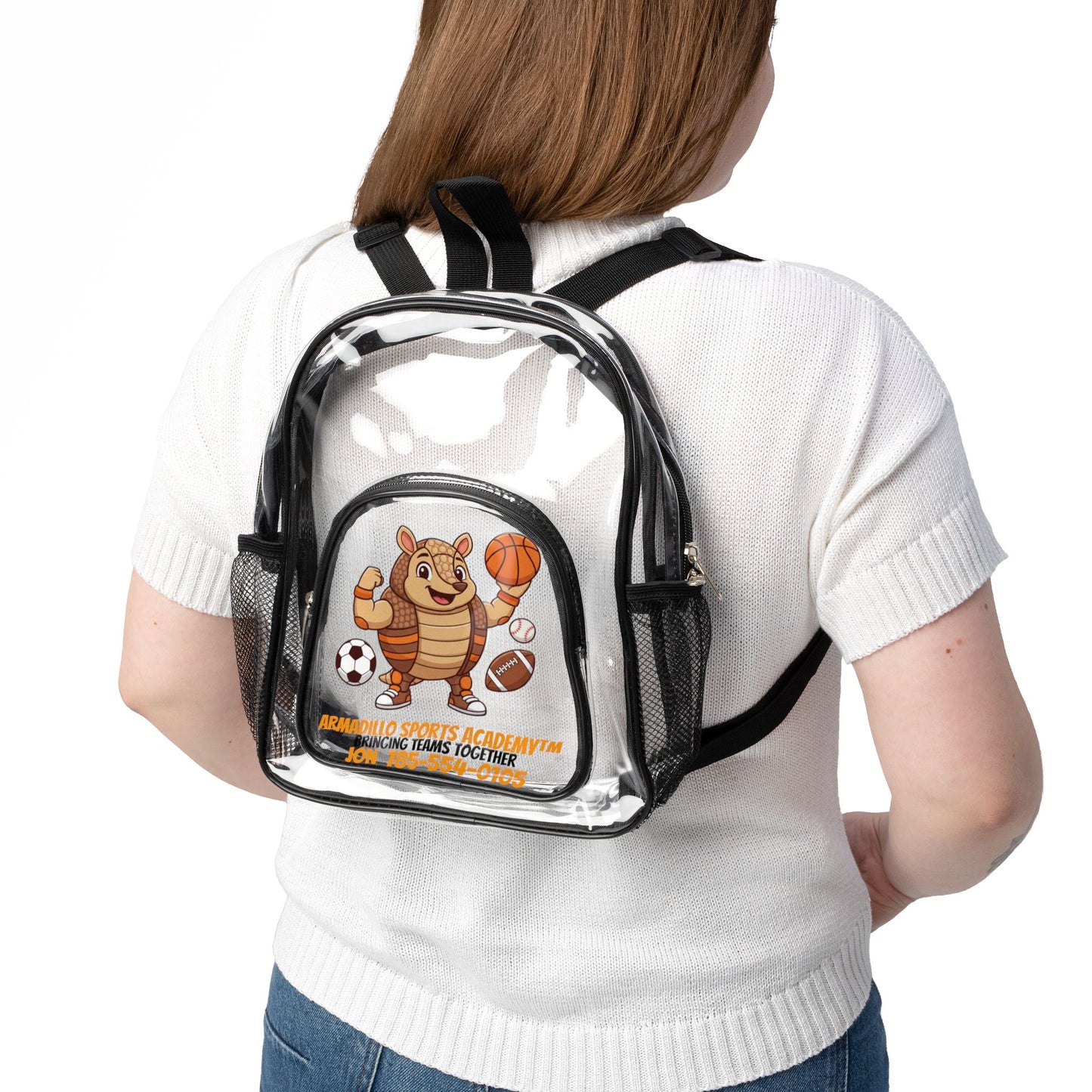 Kids | Clear Stadium Backpack | Kids Sports Mascot | Clear School Backpack