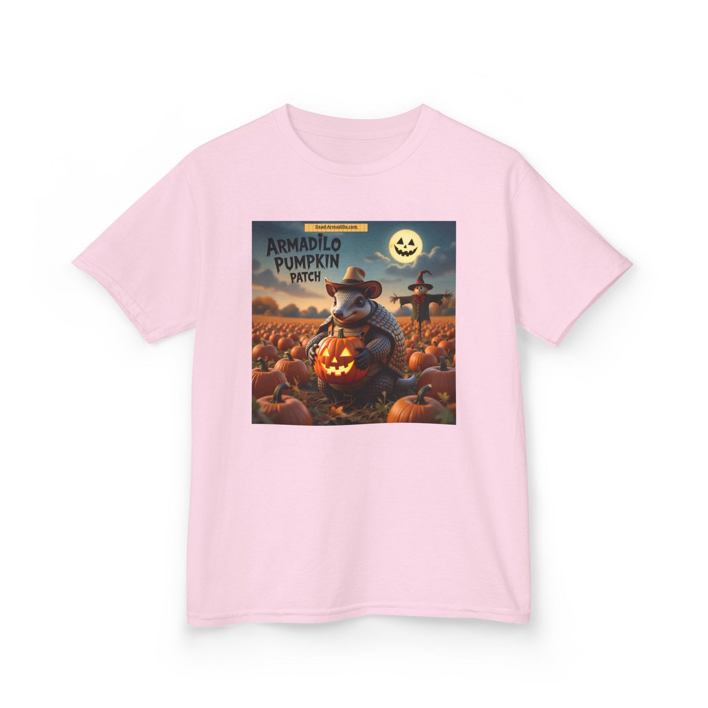 "Halloween Armadillo Pumpkin Kids Tee | Halloween Shirt | Kids Spooky Tee | Fall Clothing | Halloween Costume Shirt"