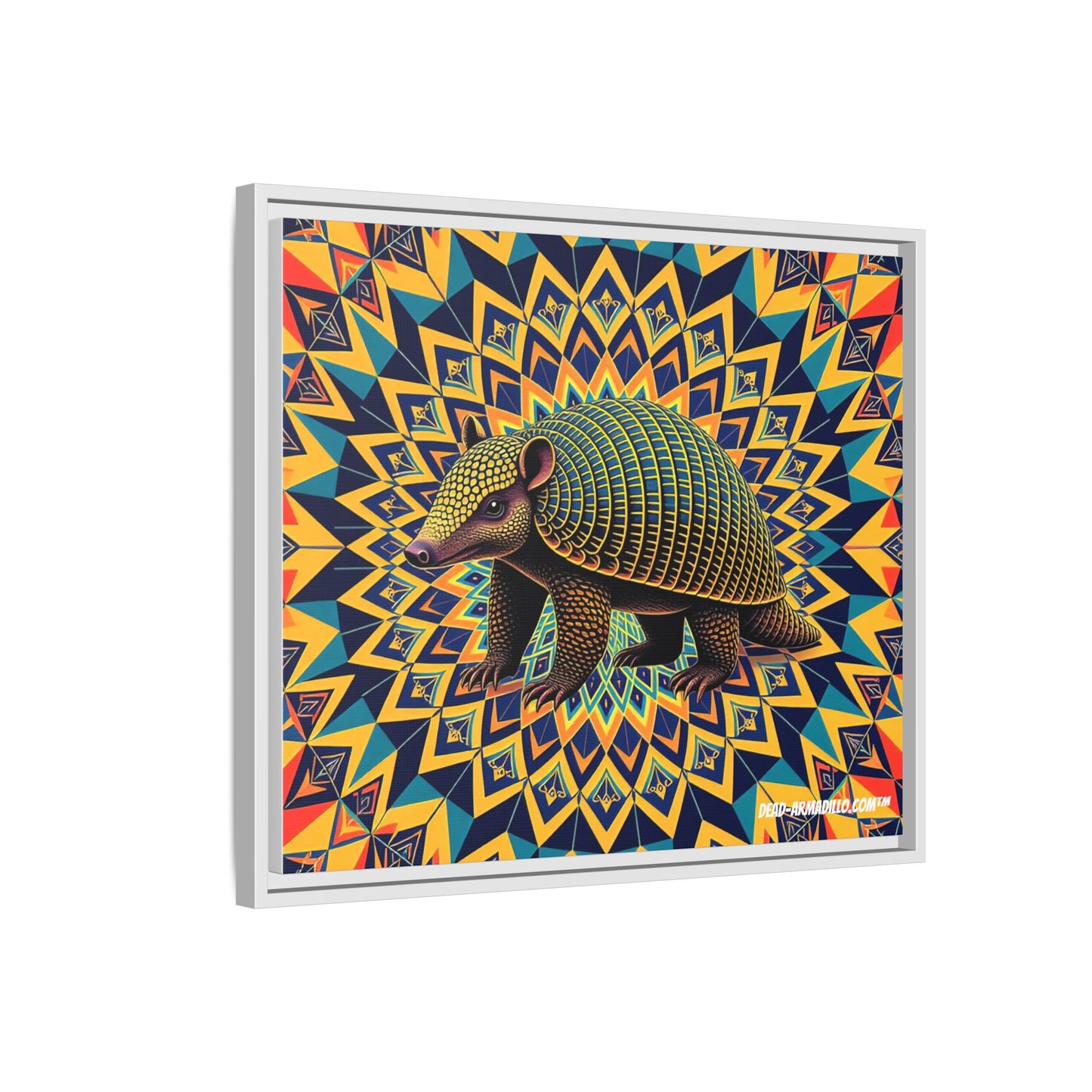 "Vibrant Armadillo Mandala Art"  (16"x 20")