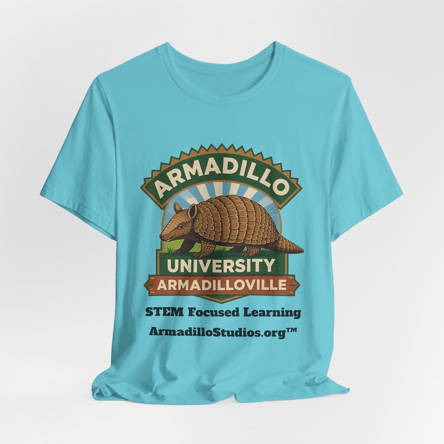 Armadillo University Classic Tee | Premium Bella+Canvas 3001 | ArmadilloStudios.org™