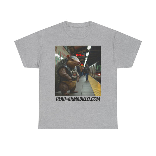 Graphic Tee | Armadillo Riding NYC Subway -| I Love New York | Quirky & Whimsical themed custom tees