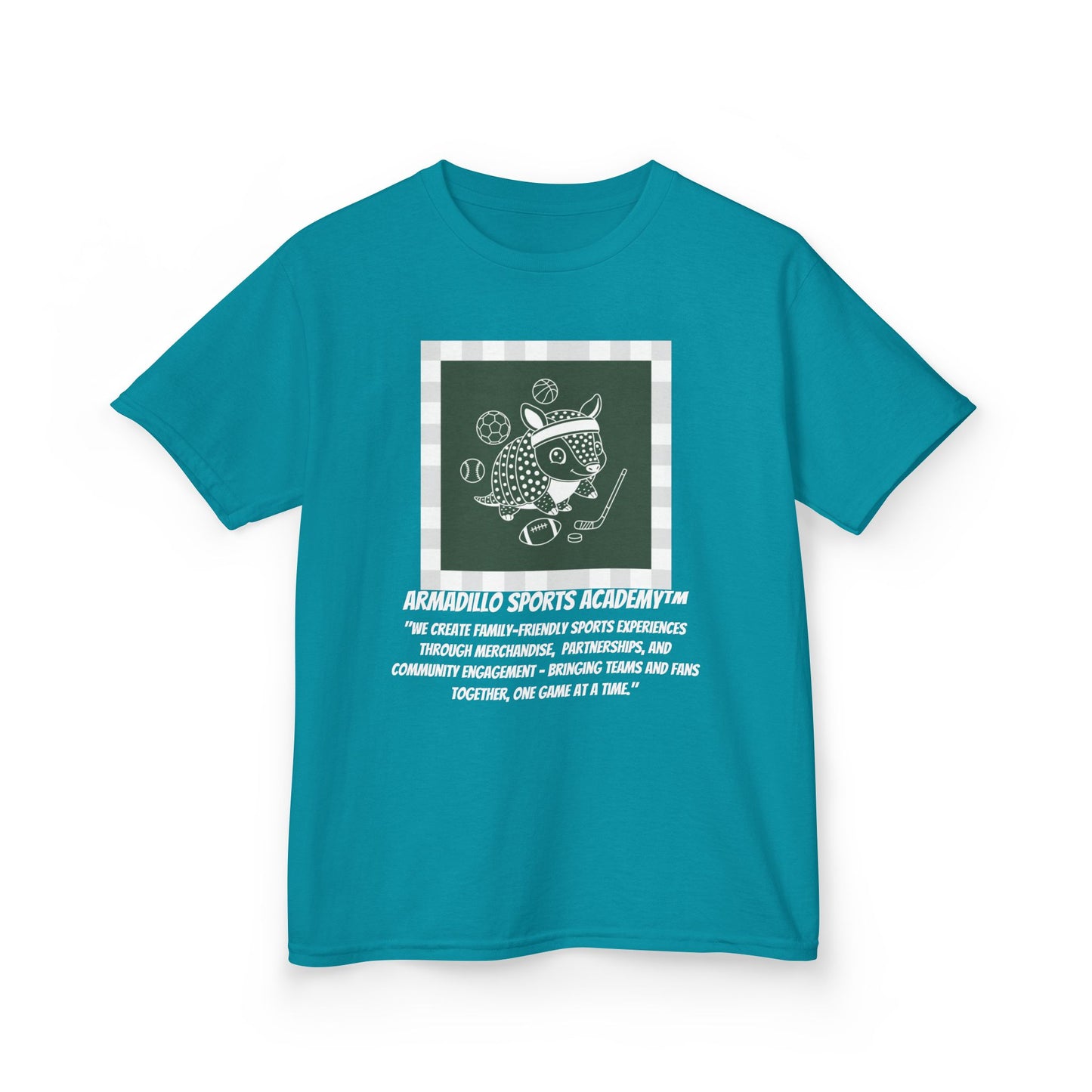 Kids Tee | Armadillo Sports Academy | Youth T-Shirt | Learn your Sport