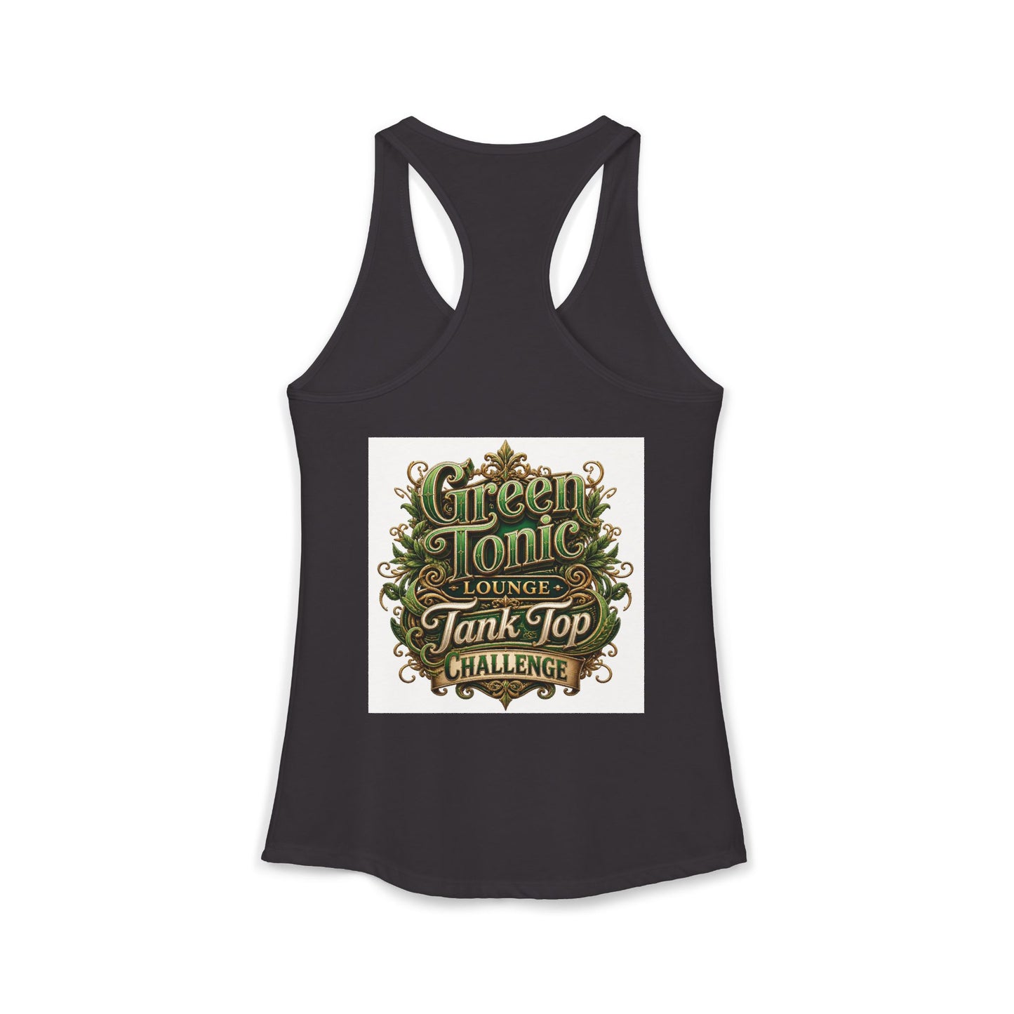 Women's 2-Sided Green Tonic Lounge | Racerback Tank |Dead-Armadillo™