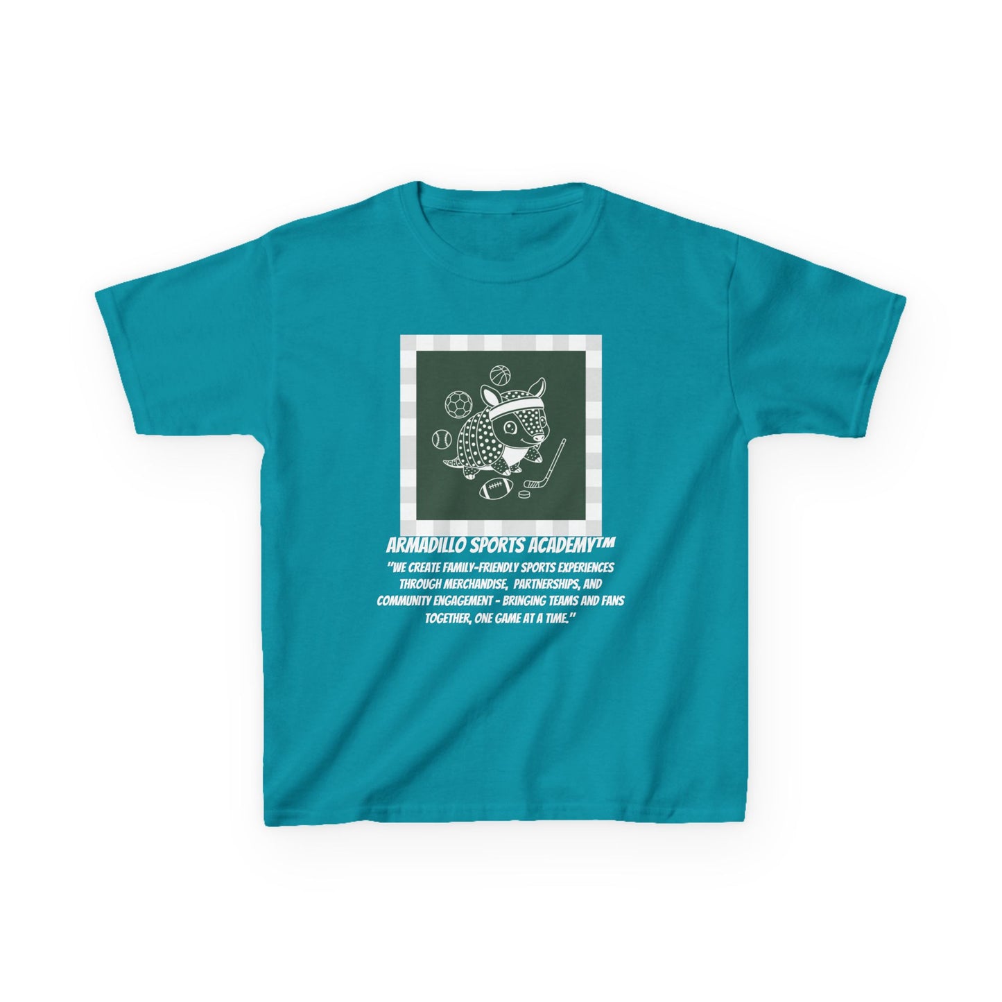 Kids Tee | Armadillo Sports Academy | Youth T-Shirt | Learn your Sport