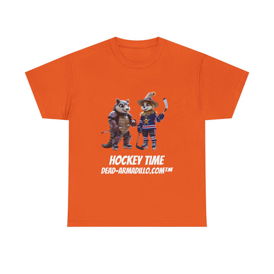 Hockey Mascot Tee — Retro Arena Mascots on Ice T‑Shirt - Corporate Sponsor for Bison Sports Association - No background