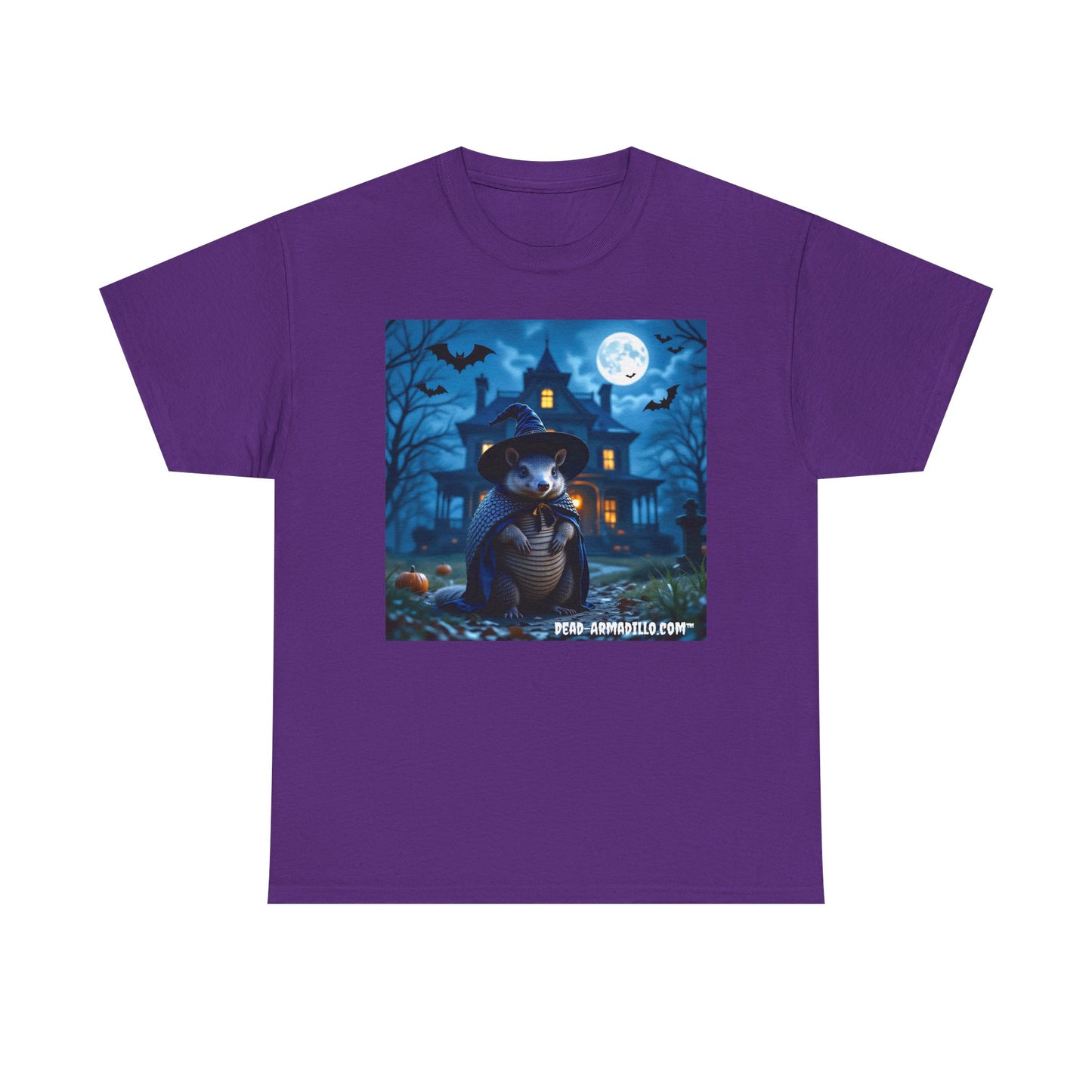 Spooky Armadillo Halloween Tee | by  Dead-Armadillo.com™ | Unisex Cotton T-Shirt for Fall | Halloween Costume | Graphic Tee | Cozy Casual Wear