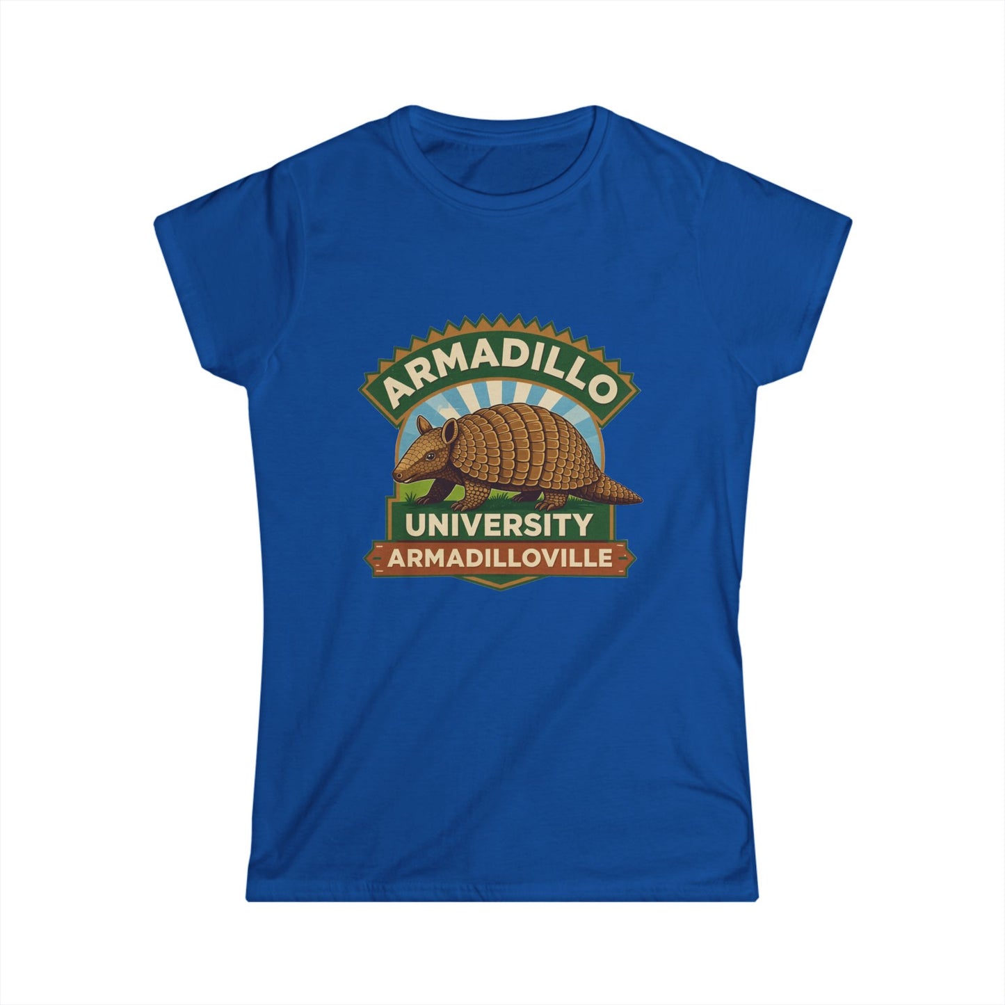 Women's | Teen's | Armadillo University Tee | Armadilloville | Custom Armadillo | College Shirt