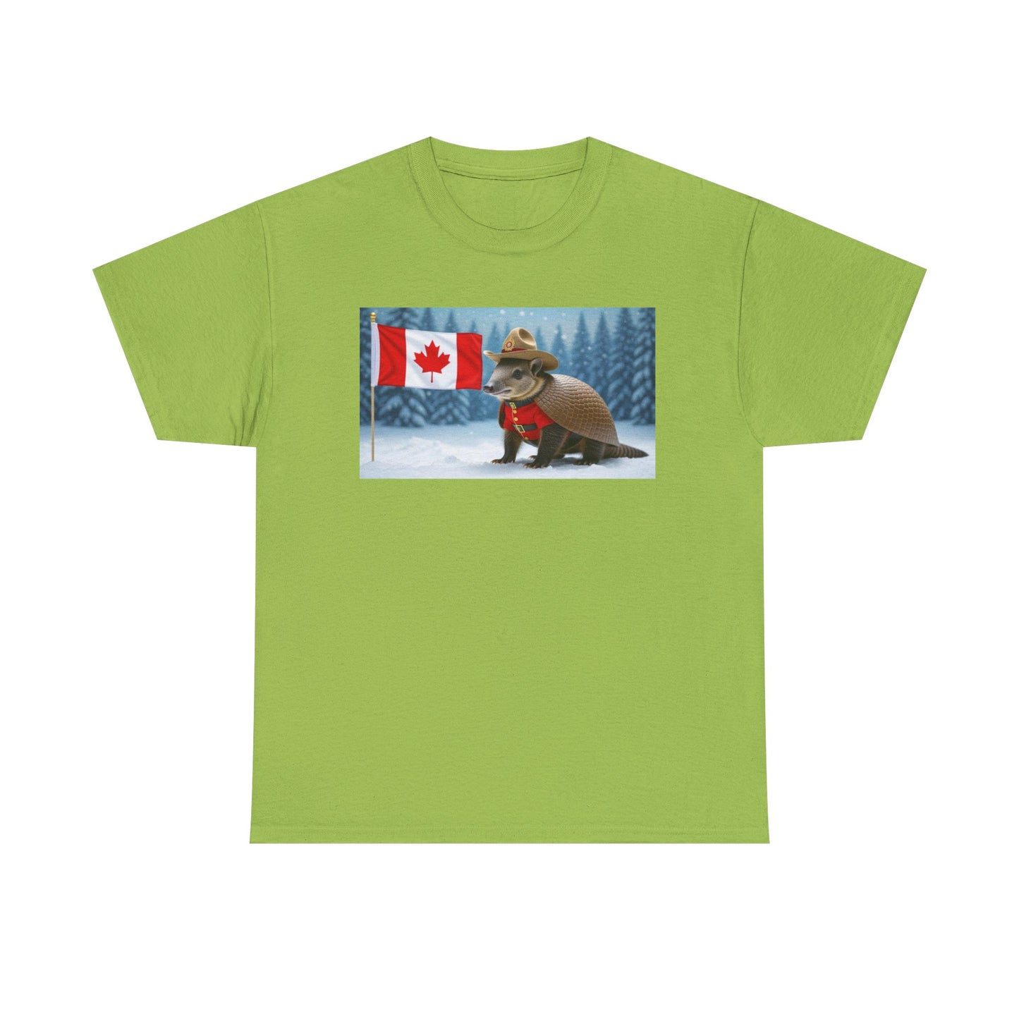Armadillo Canadian Flag Tee | Funny Animal Shirt | Unisex Graphic Tee | Canada Day Gift