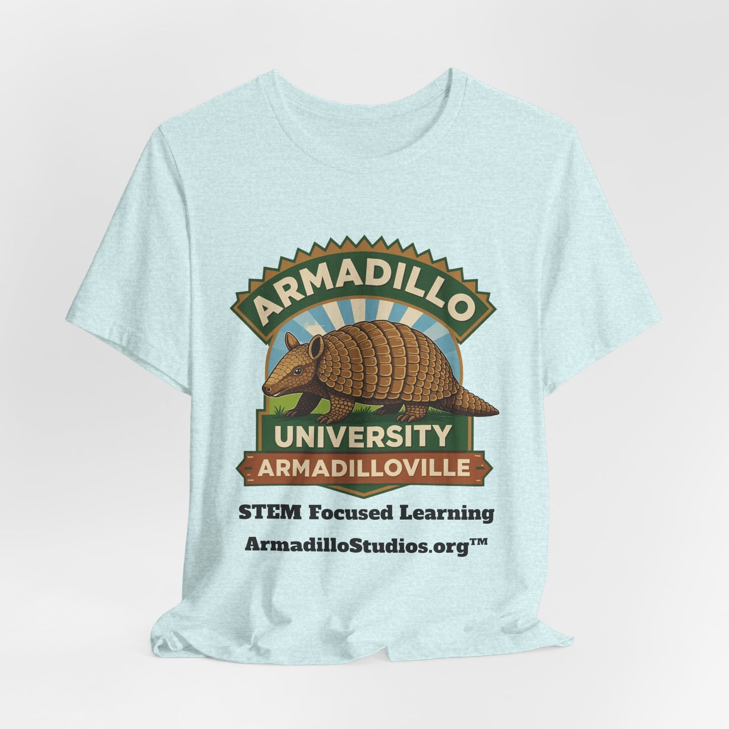 Armadillo University Classic Tee | Premium Bella+Canvas 3001 | ArmadilloStudios.org™