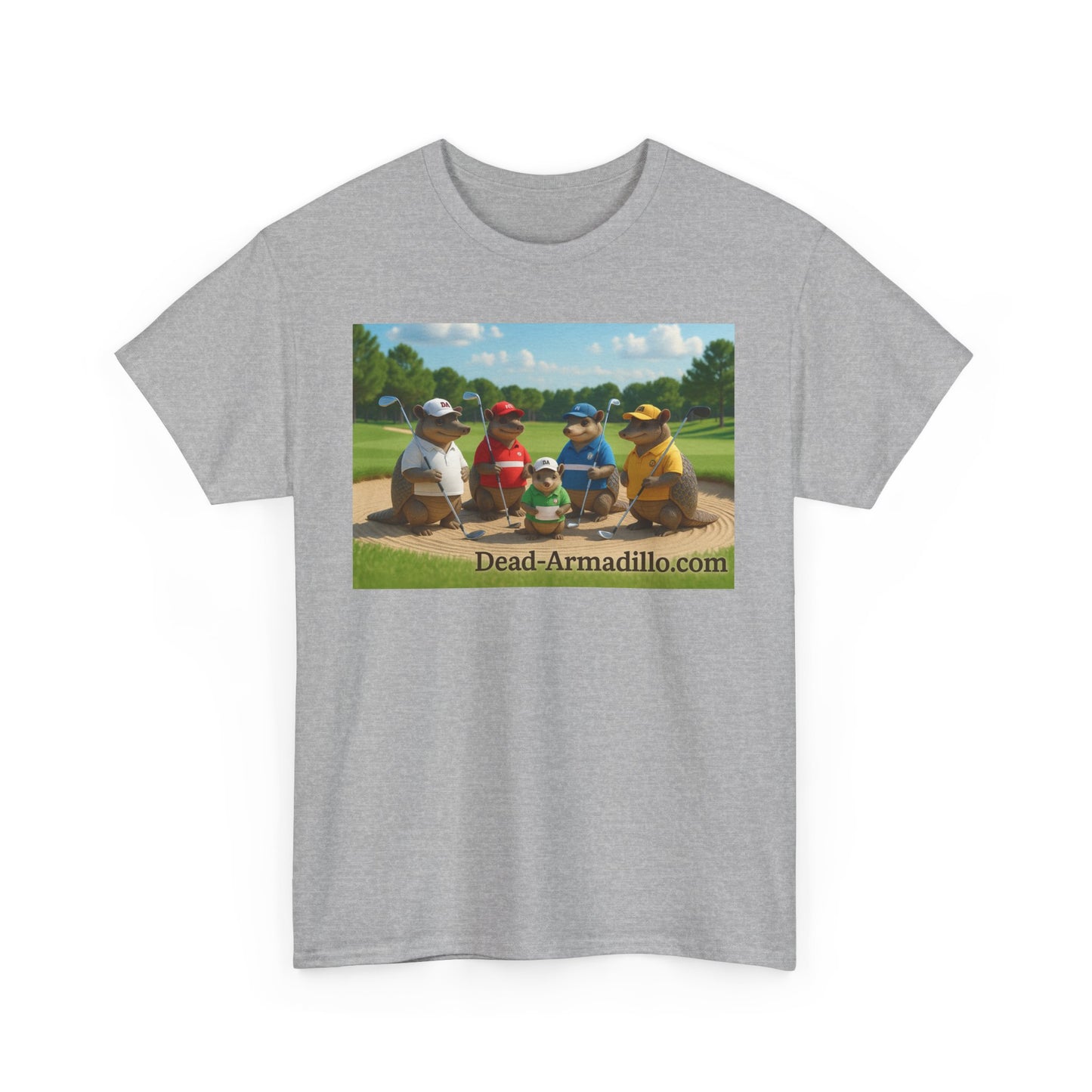 "Armadillo Golf T-Shirt | Funny Golf Gift | Great Day Group Photo Tee | Casual Wear| Birthday Celebrations | Unique Gift Idea | Graphic Tee"