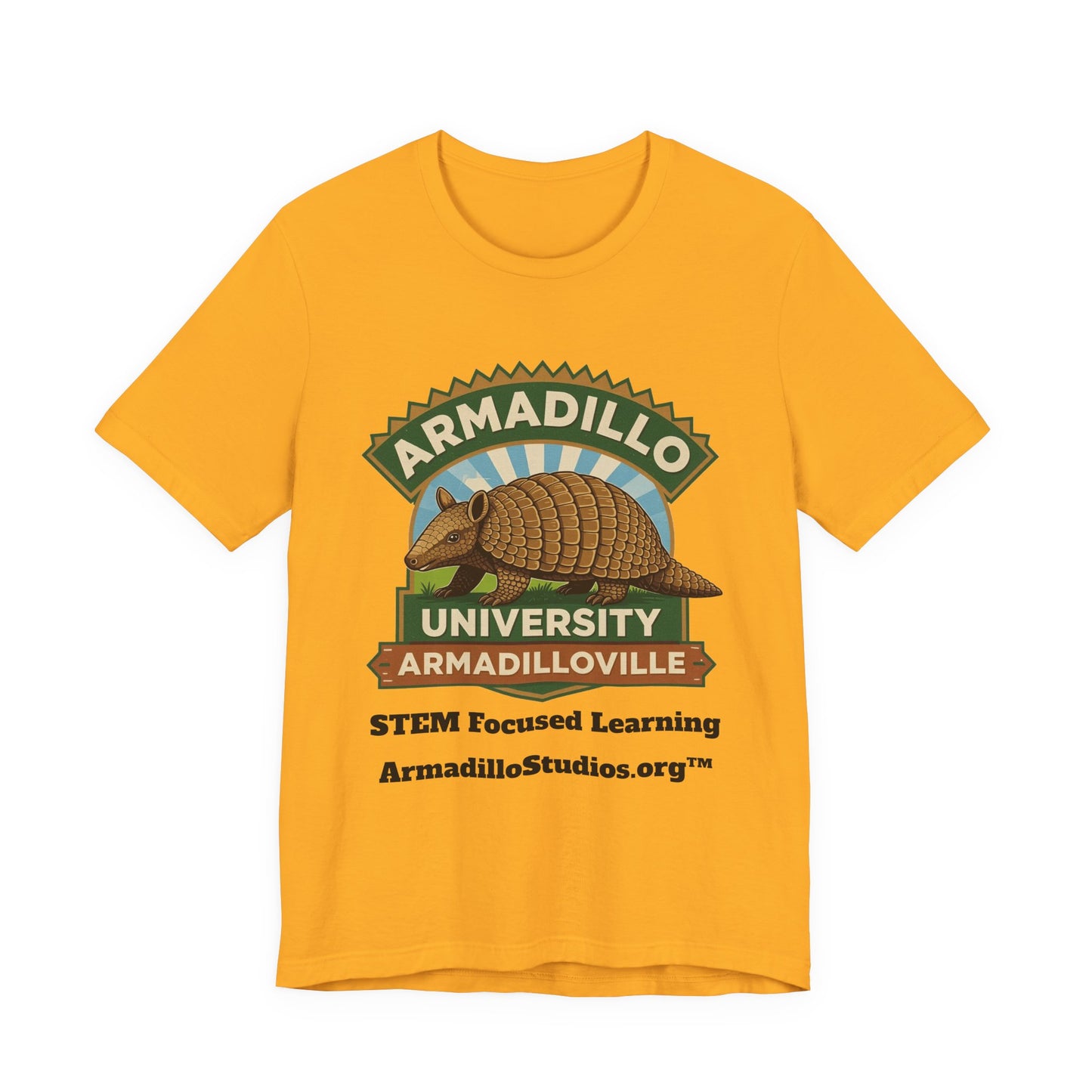 Armadillo University Classic Tee | Premium Bella+Canvas 3001 | ArmadilloStudios.org™