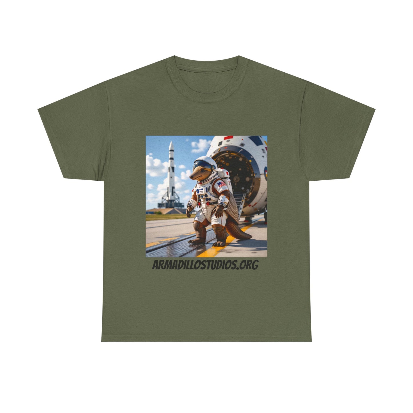 Astronaut Armadillo T-Shirt | ArmadilloStudios.org  | Space Collection