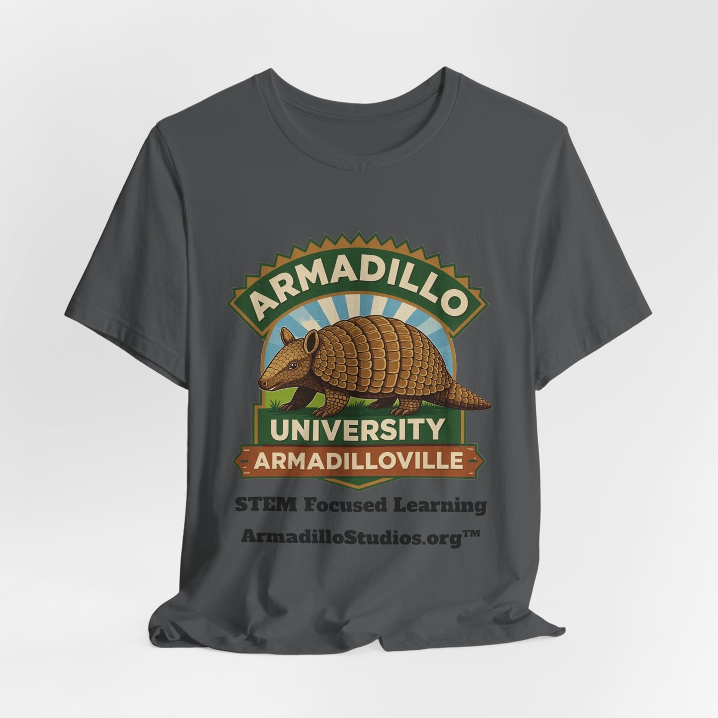 Armadillo University Classic Tee | Premium Bella+Canvas 3001 | ArmadilloStudios.org™